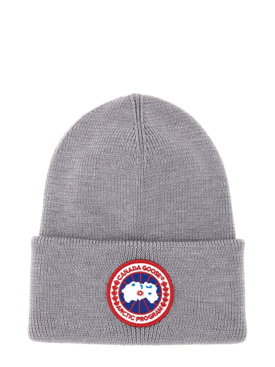 Canada Goose Knitted Hat In Grey