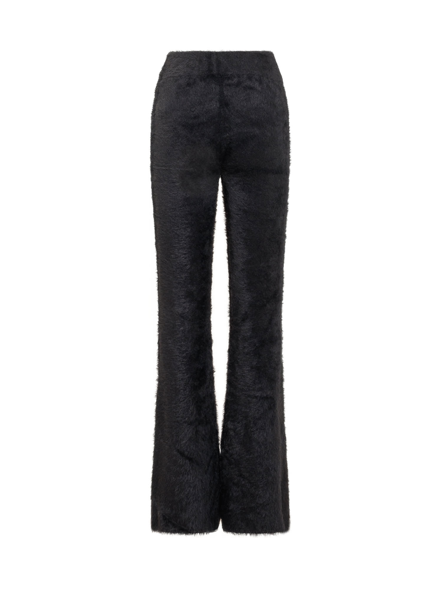 Shop Ambush Knit Fur Pants In Black