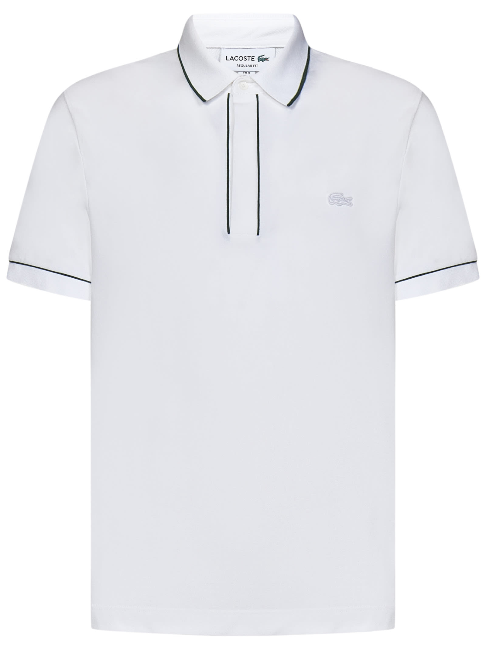 Shop Lacoste Smart Paris Polo Shirt In White