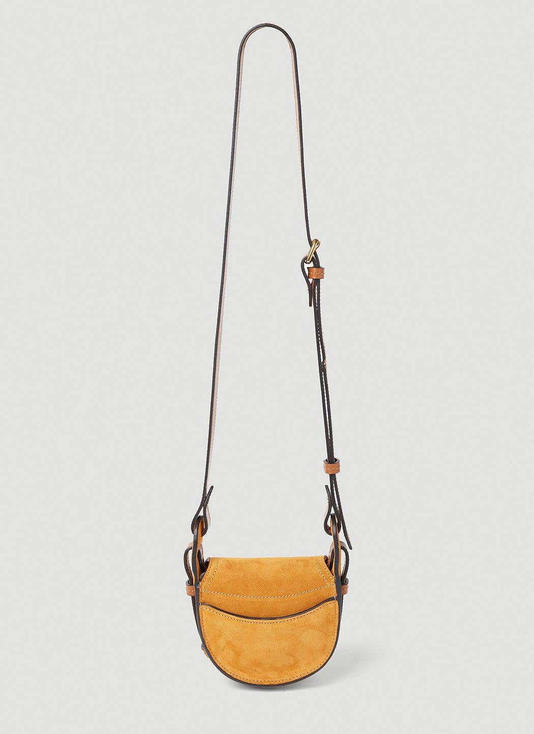 Shop Isabel Marant Botsy Foldover Top Mini Shoulder Bag In Sabbia