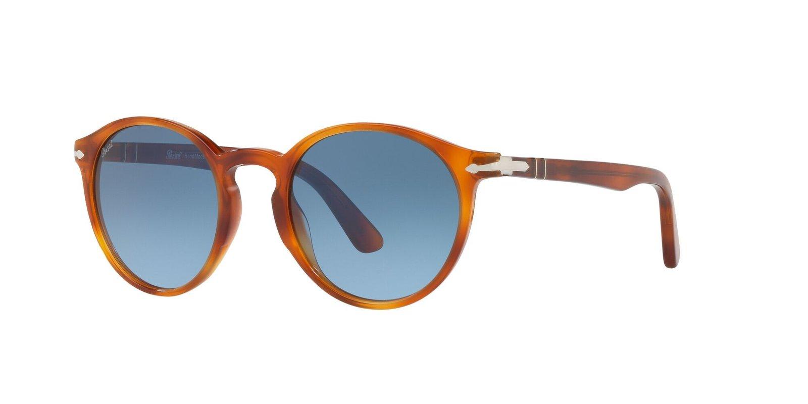 Persol Round Frame Sunglasses In Brown