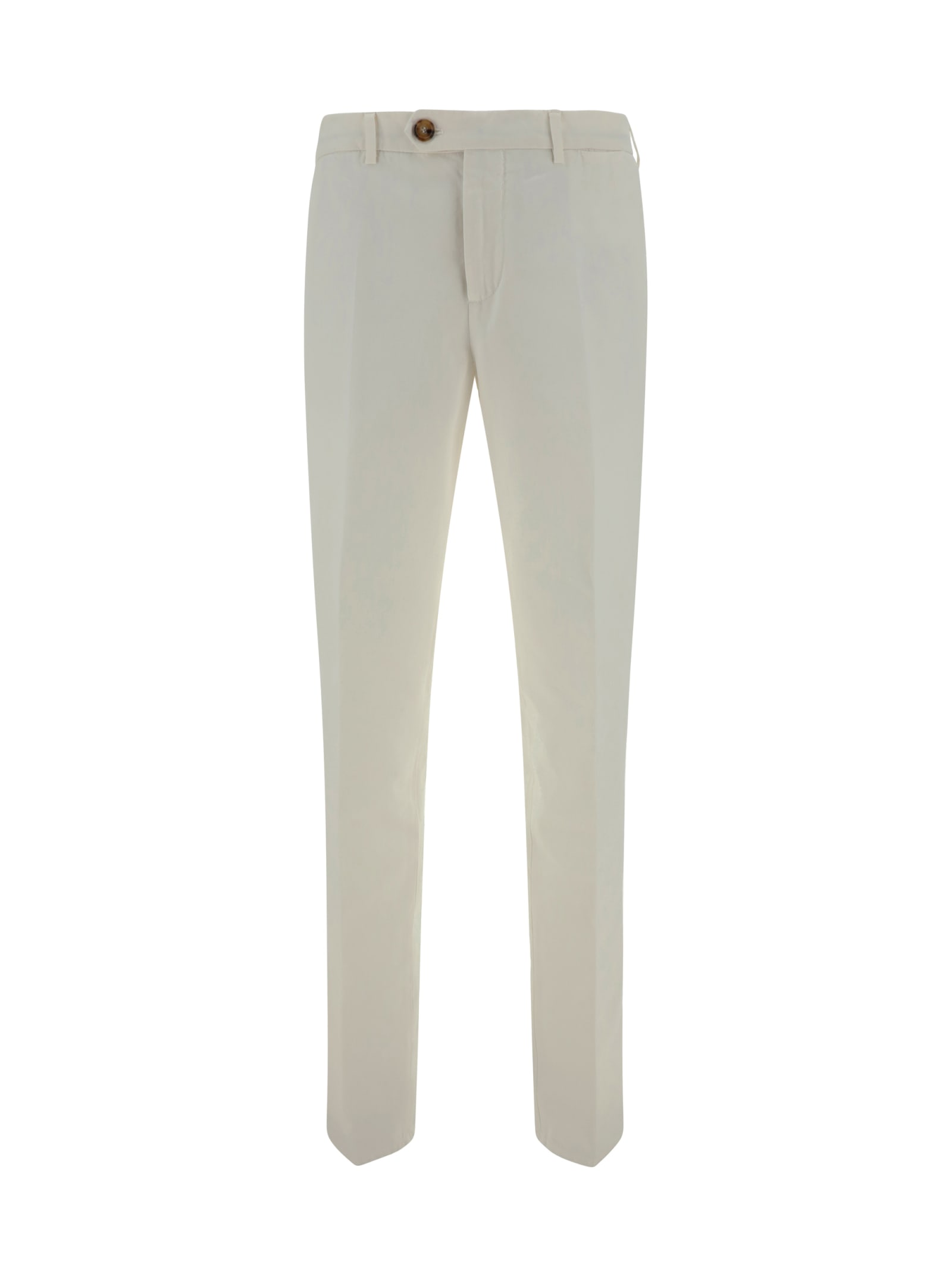 Shop Brunello Cucinelli Dyed Pants In Neve
