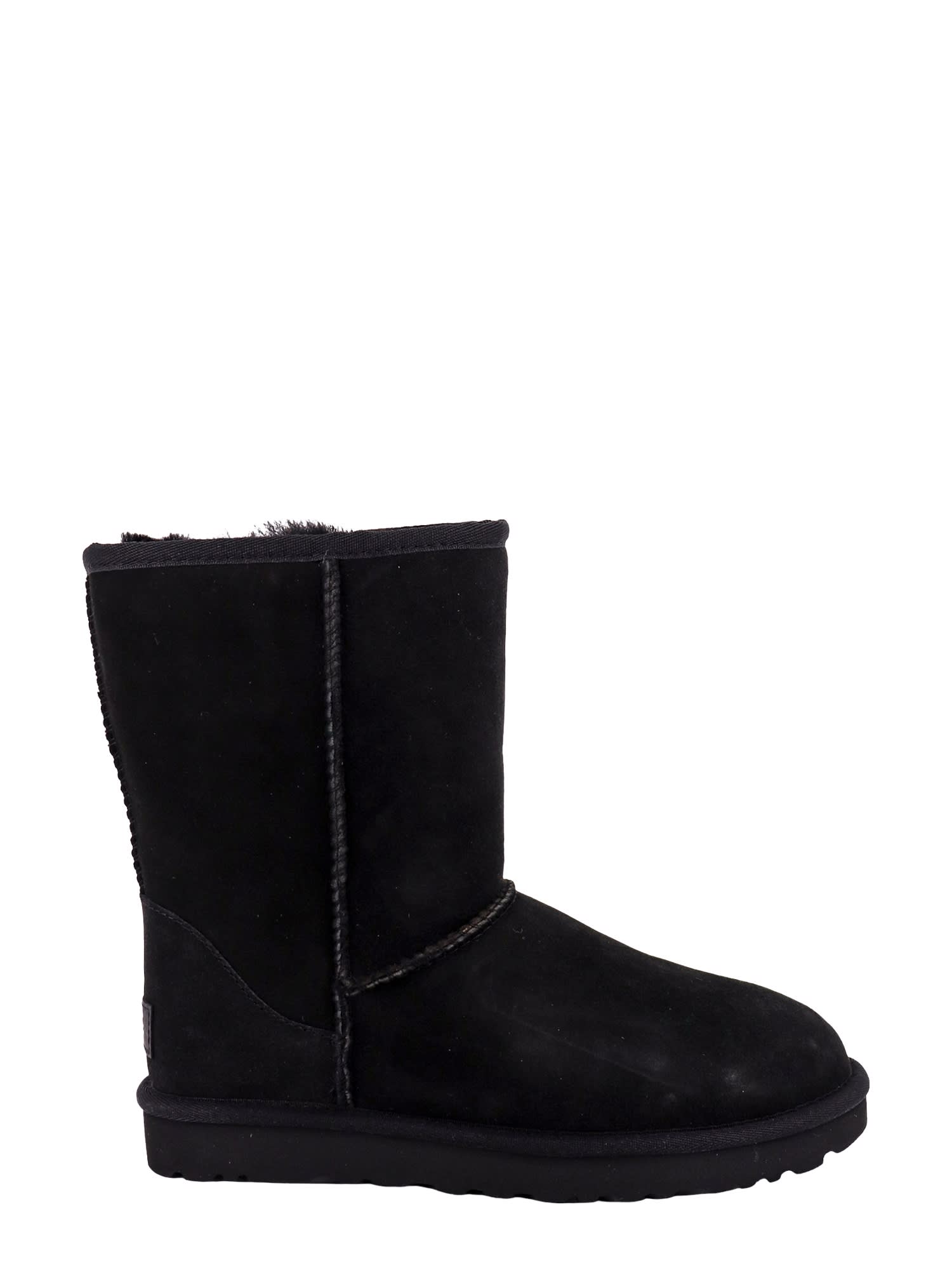 Shop Ugg Classic Short Ankle Boots In Black