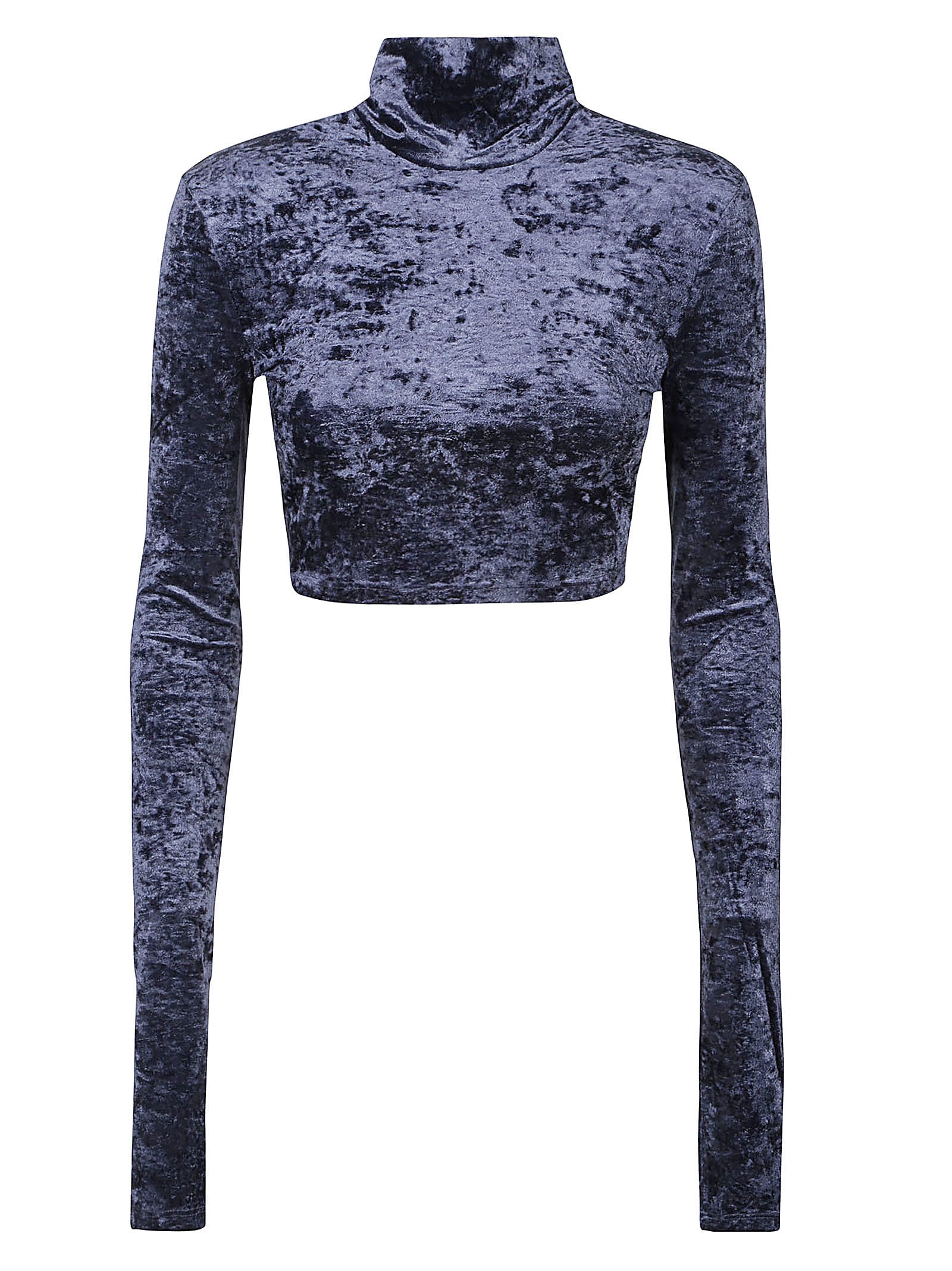 THE ANDAMANE ORCHID TURTLE NECK CROPPED TOP