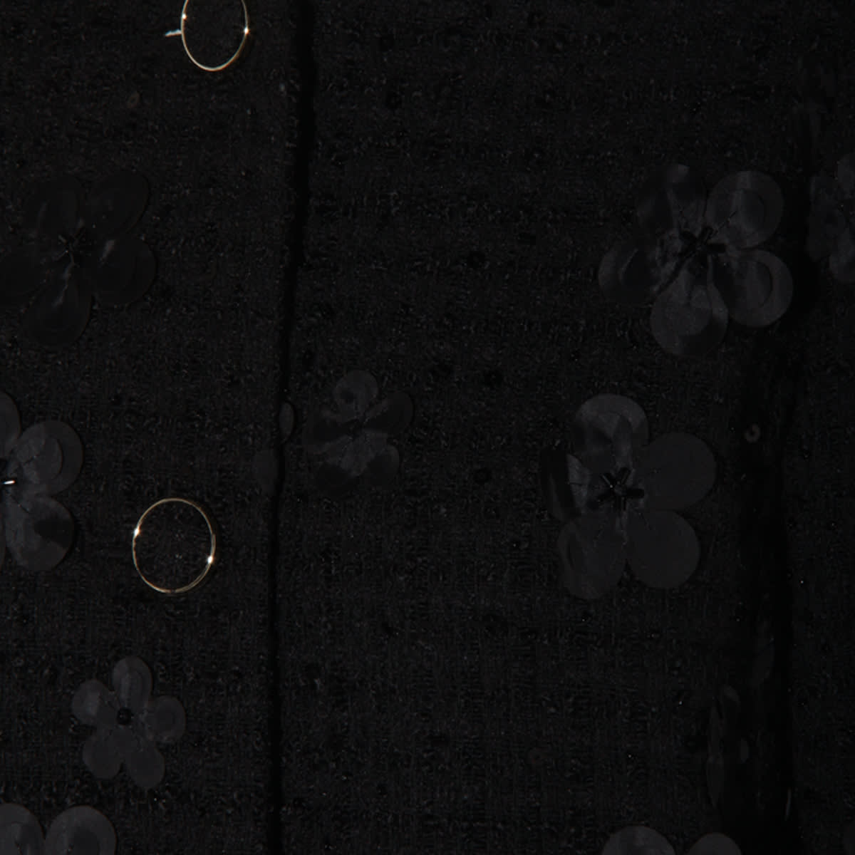 Twinset Black Jacket Frontal Buttons Closure In Black