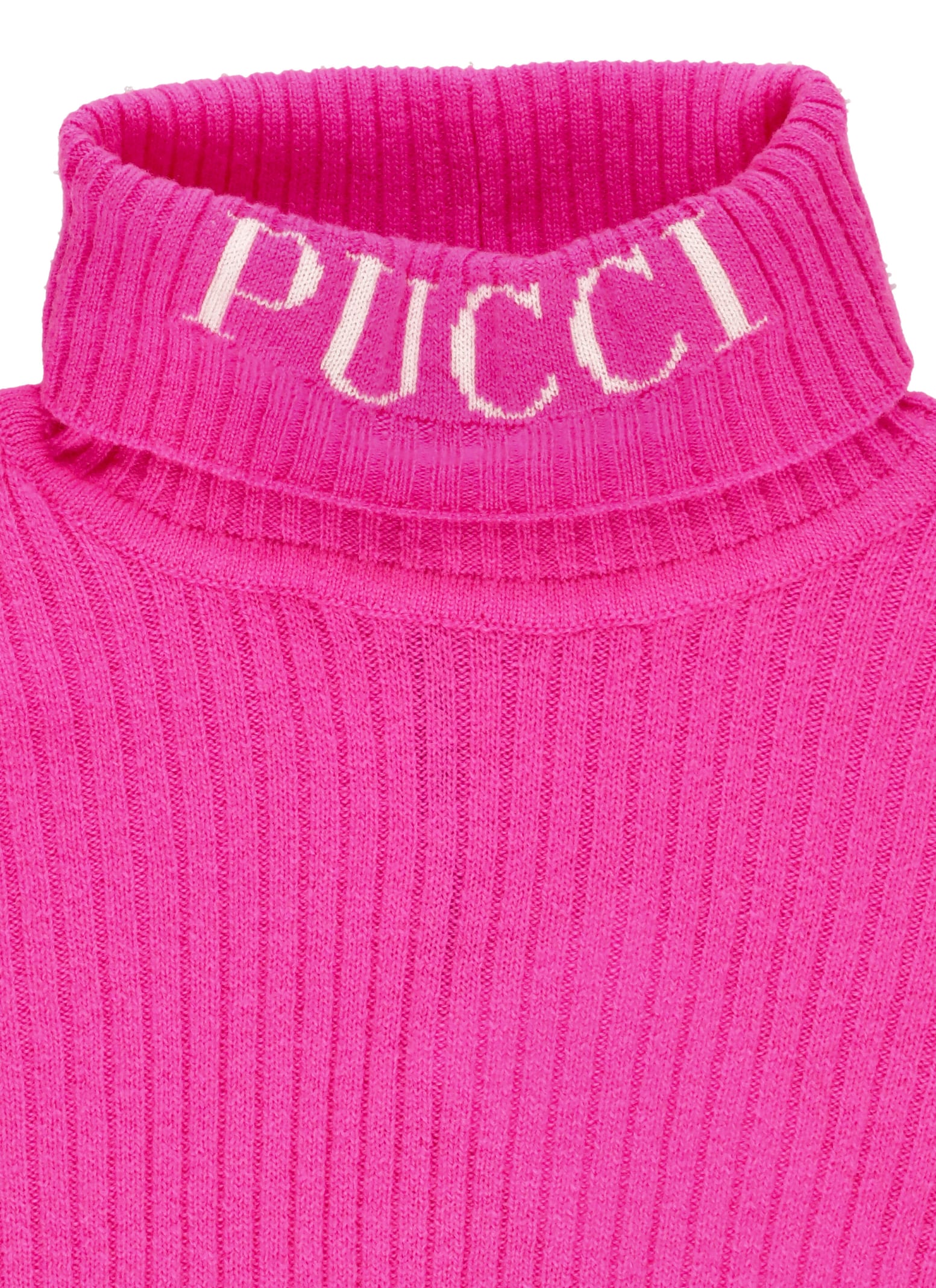 Shop Pucci Wool Sweater In Fuchsia