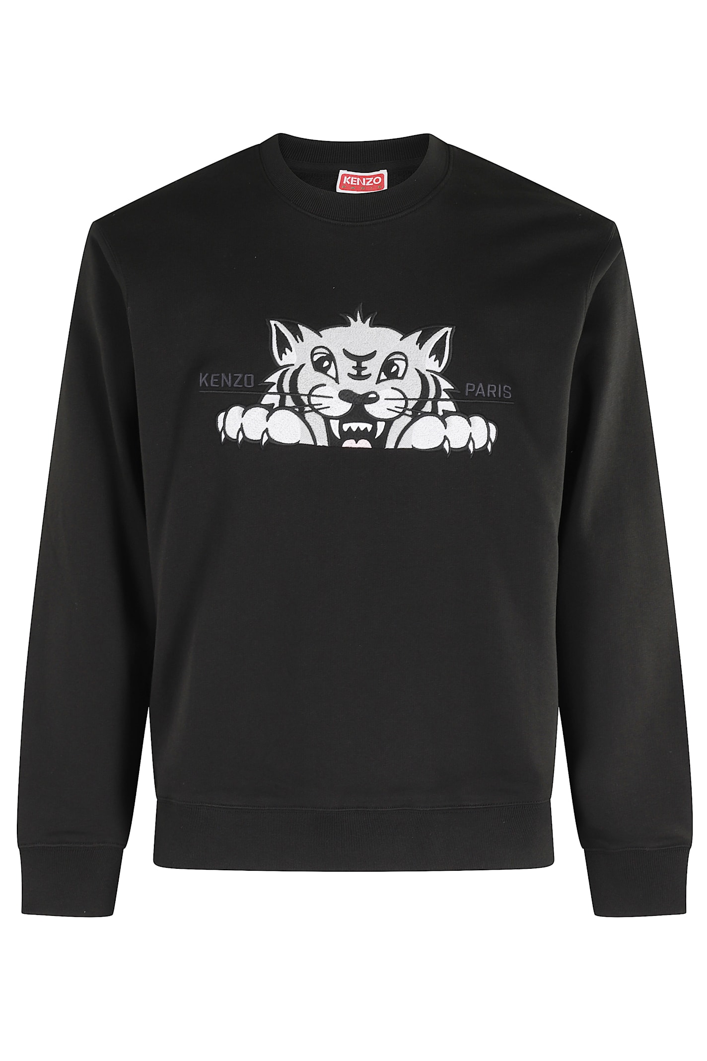 Kenzo Sweatshirt With A Distinctive Tiger Head In Black
