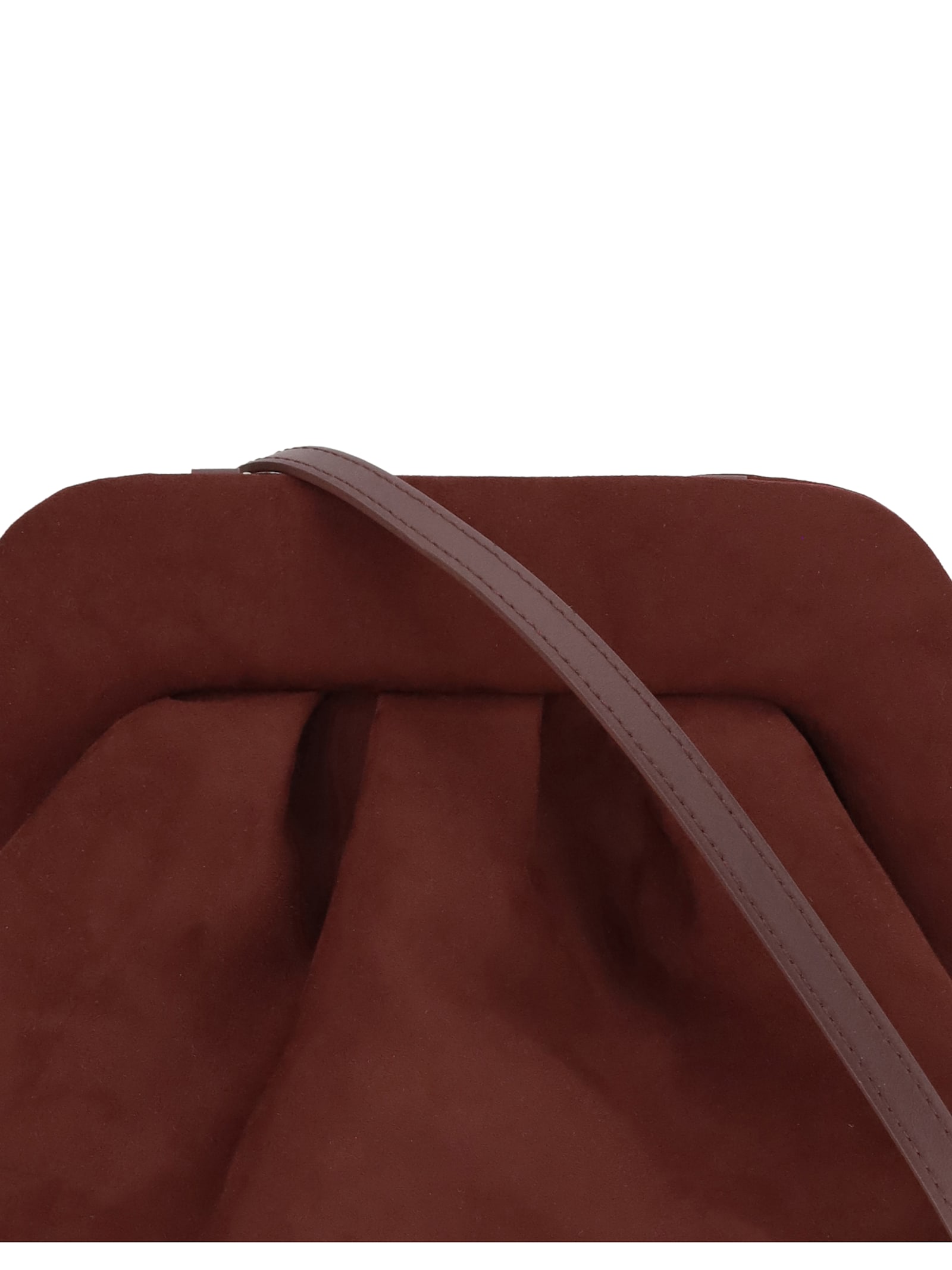 Themoirè Bios Suede Clutch Bag