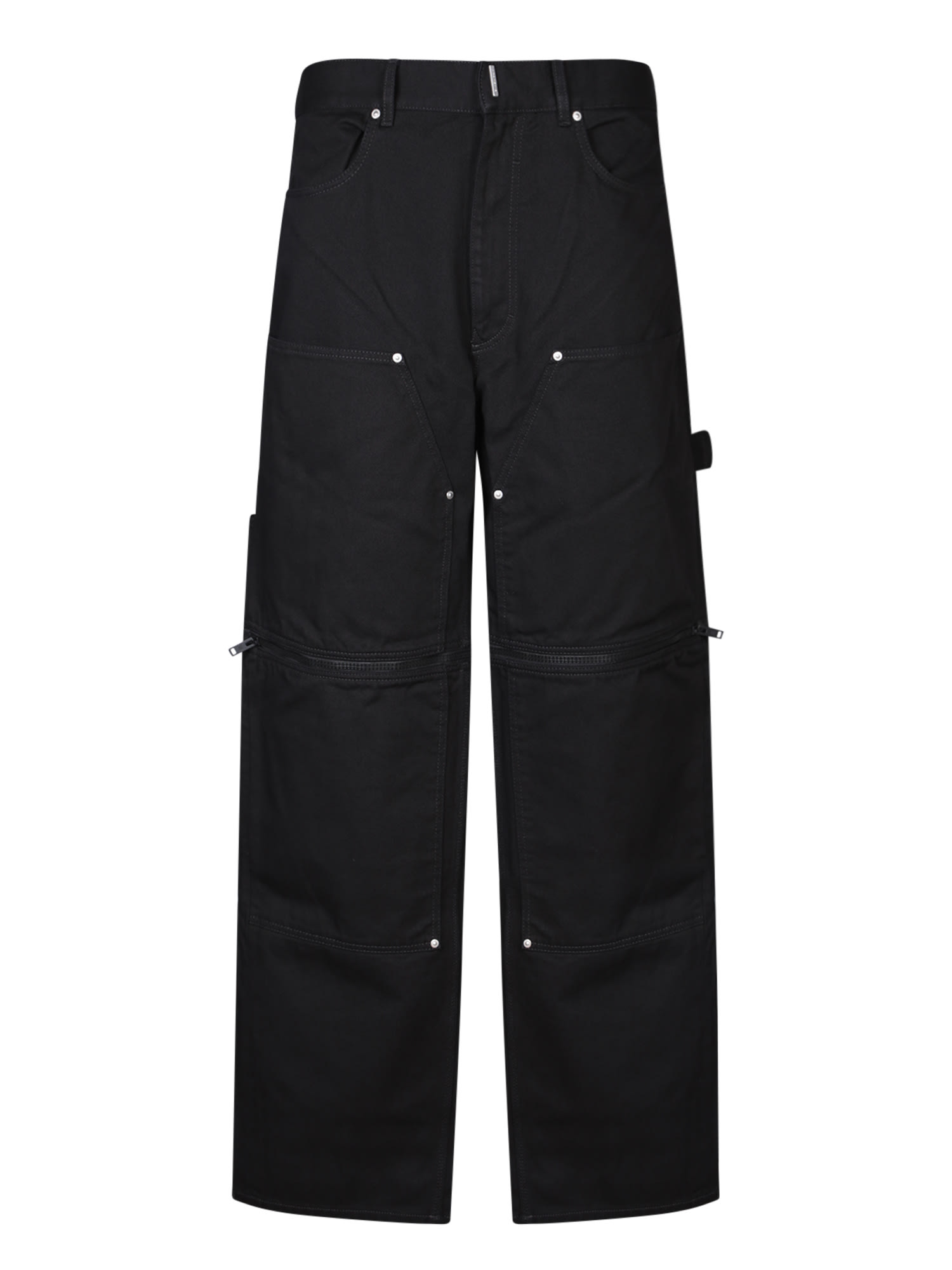 Shop Givenchy Carpenter Black Trousers