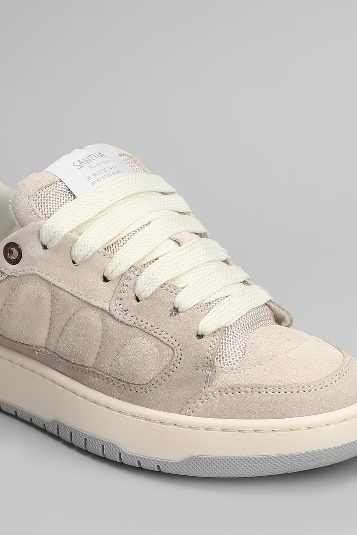 Paura Santha 2 Sneakers In Beige Suede