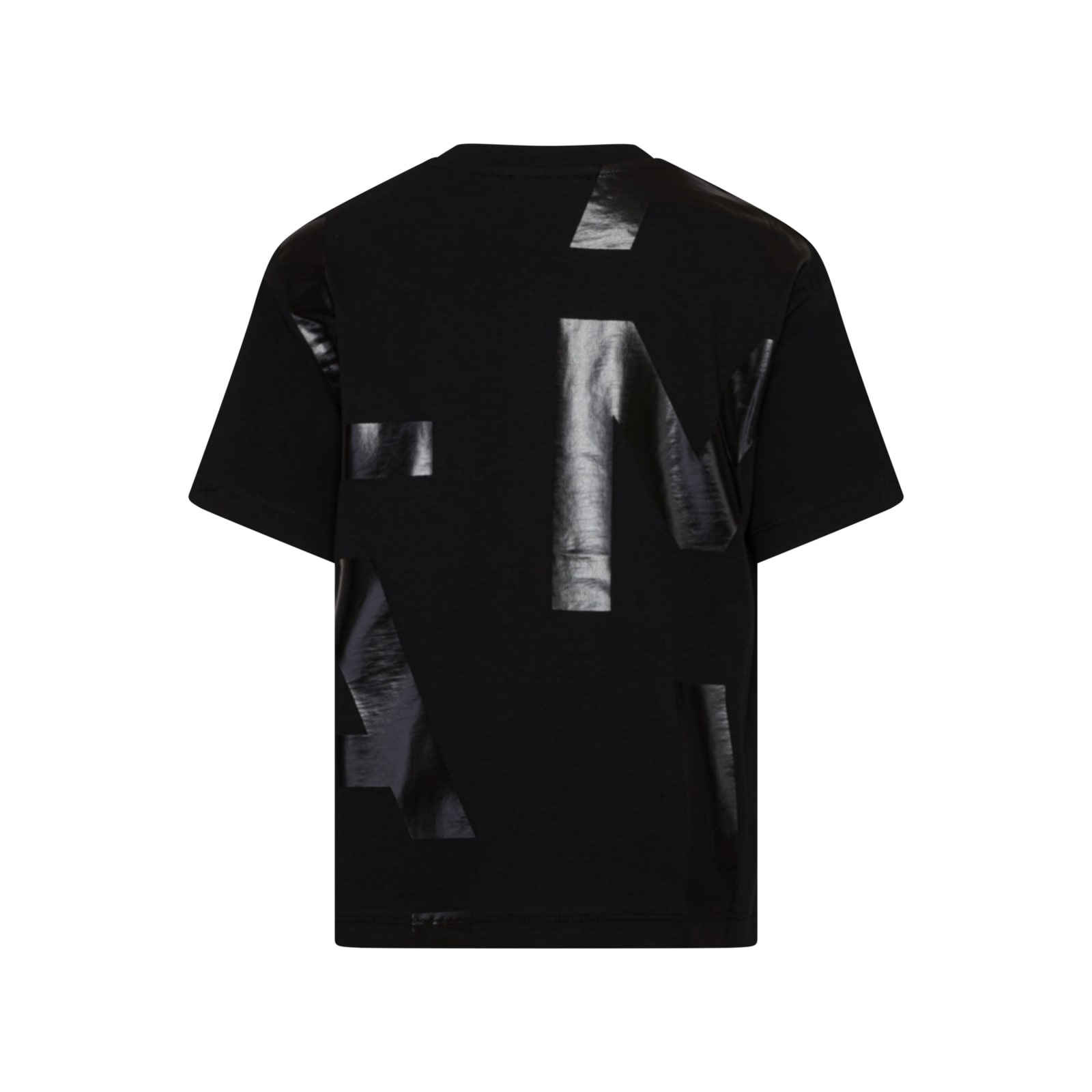 Shop Balmain T-shirt With Print In Black