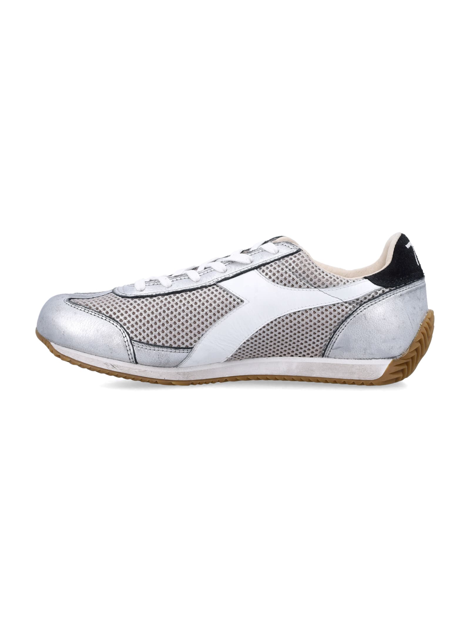 Diadora Silver Lace Up Sneakers