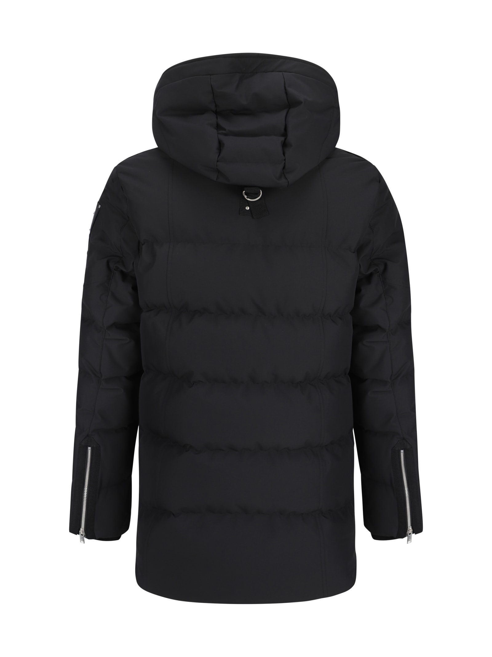 Shop Moose Knuckles Cloud Down Jacket In Blk W/blk Sh