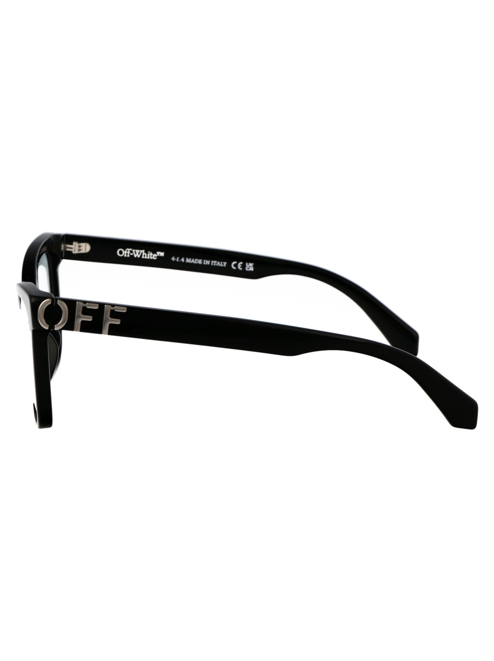 Off-white Optical Style 37 Cat-eye Glasses In 1000 Black