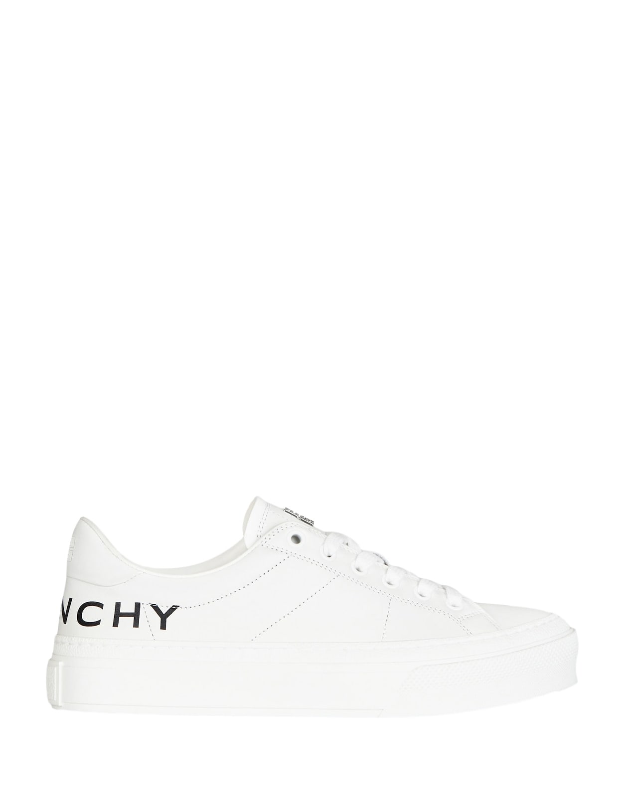 Givenchy City Sport Sneakers In White Leather In Bianco
