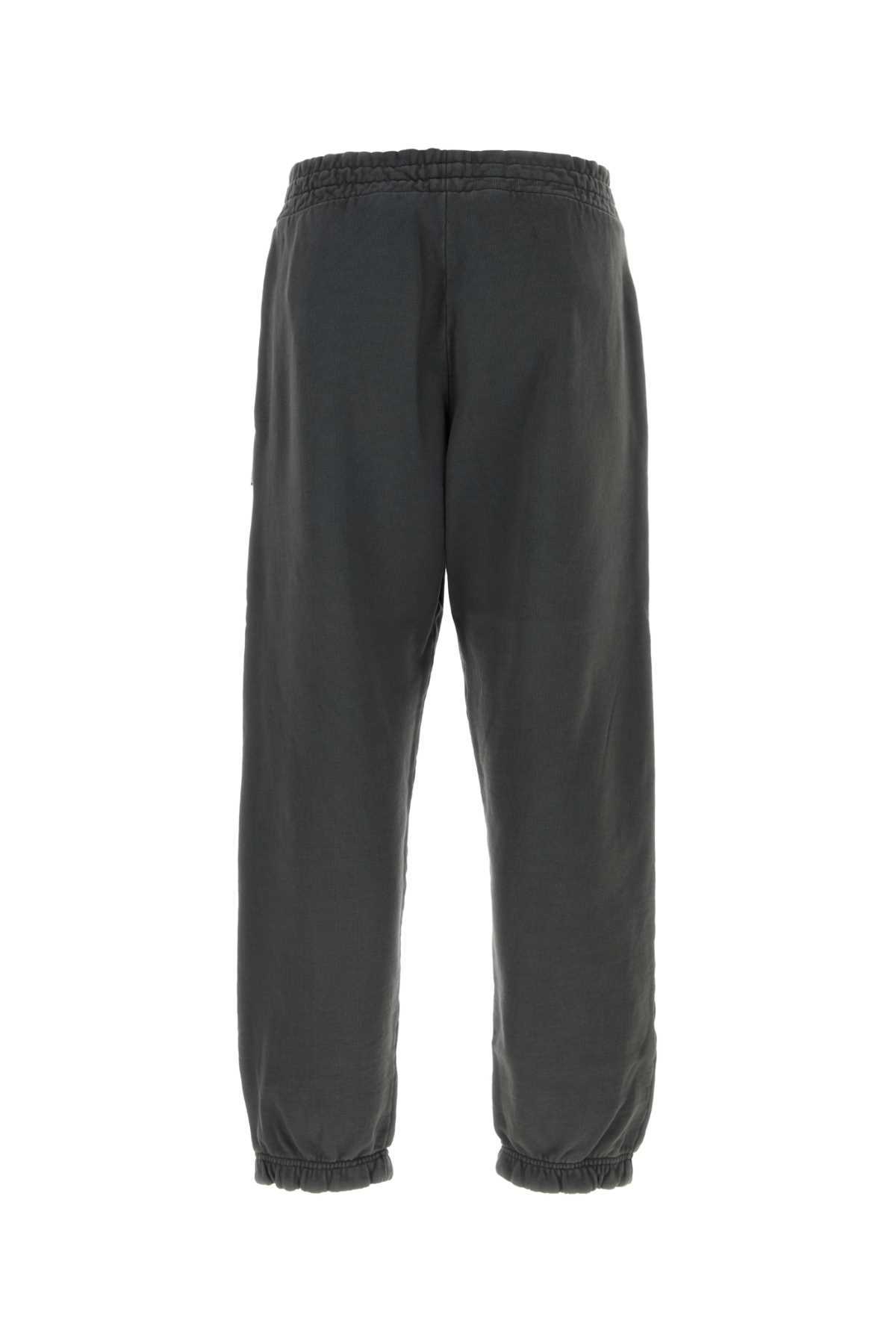 Palm Angels Anthracite Cotton Joggers In Darkgrey