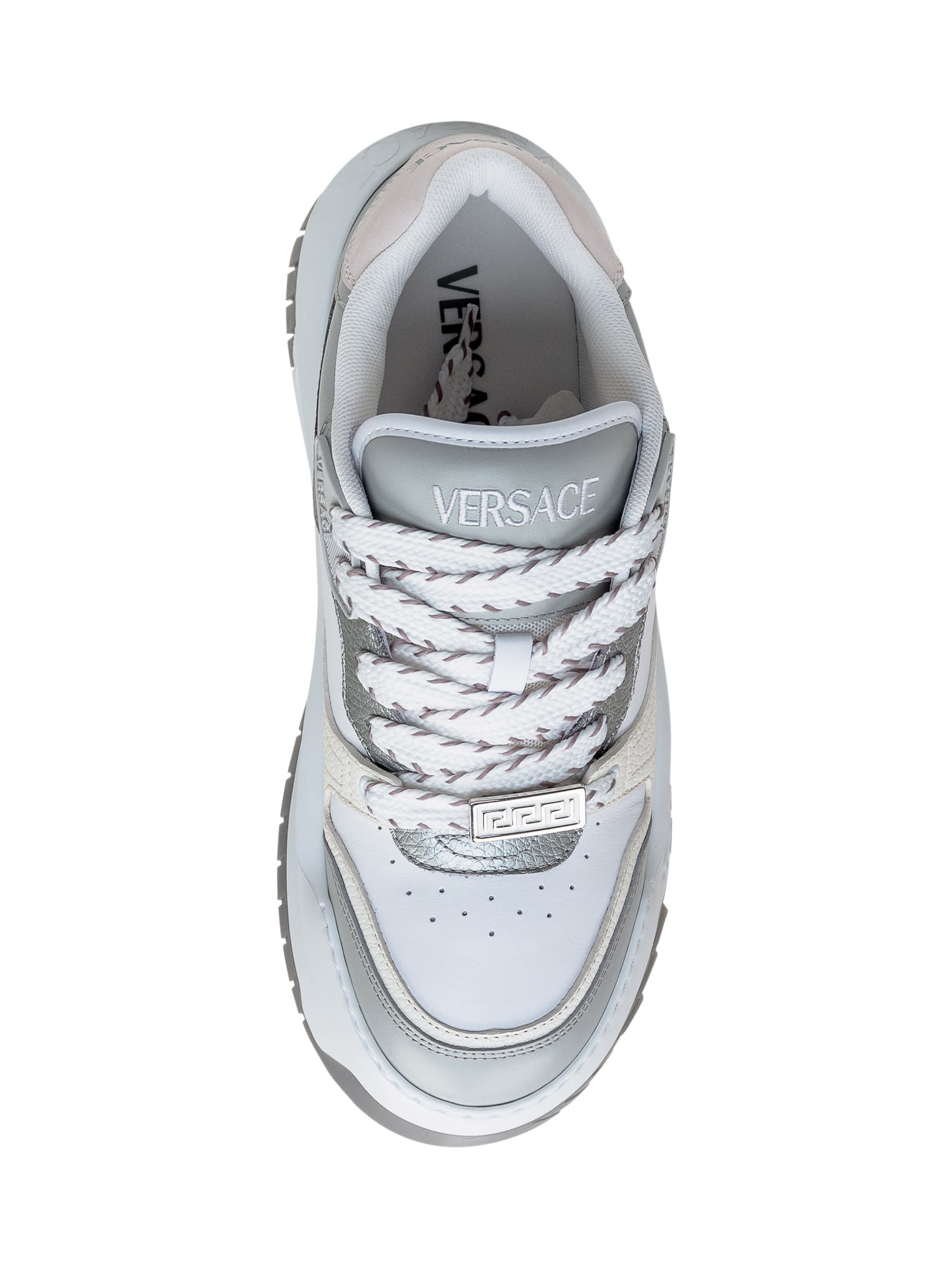 Shop Versace Odissea Sneaker In Grey/black