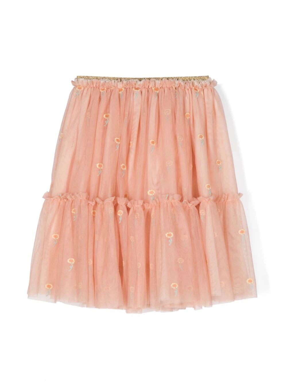 Shop Stella Mccartney Skirt In Em Pink Emboidery