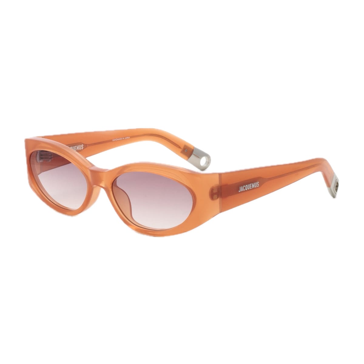 Jacquemus Les Lunettes Jac4 Ovalo Linea Les Sculptures C10 Milky Amber Sunglasses