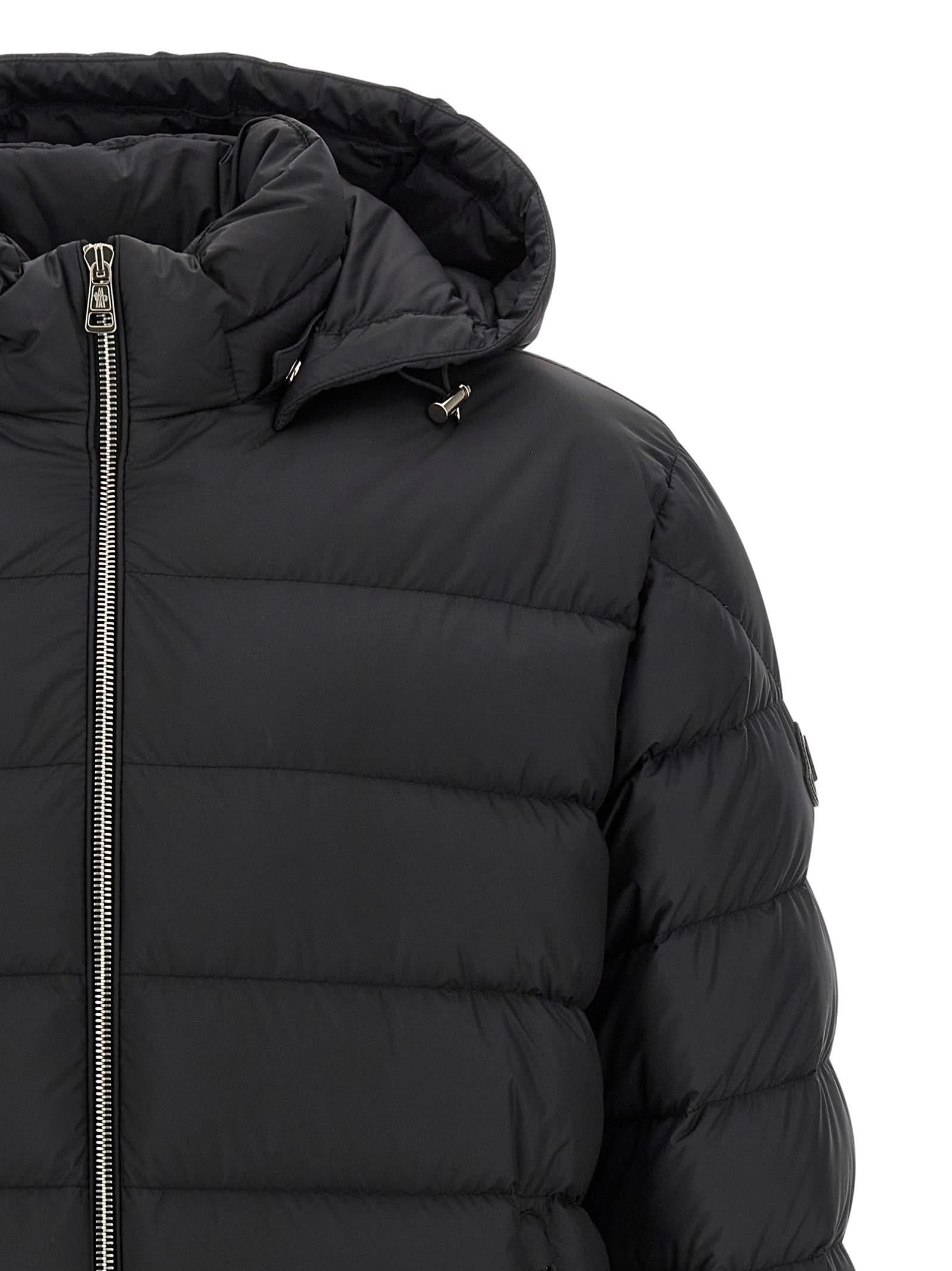 Moncler Arneb Lightweight Micro Chic Down Jacket In Black