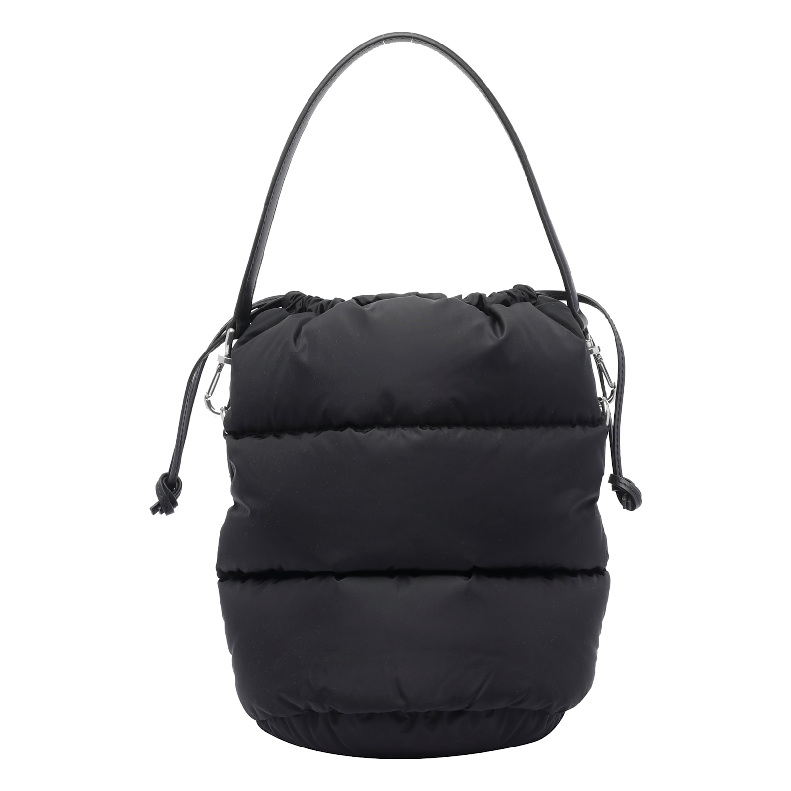Moncler Caradoc Fabric Bucket Bag With Adjustable Strap In Black