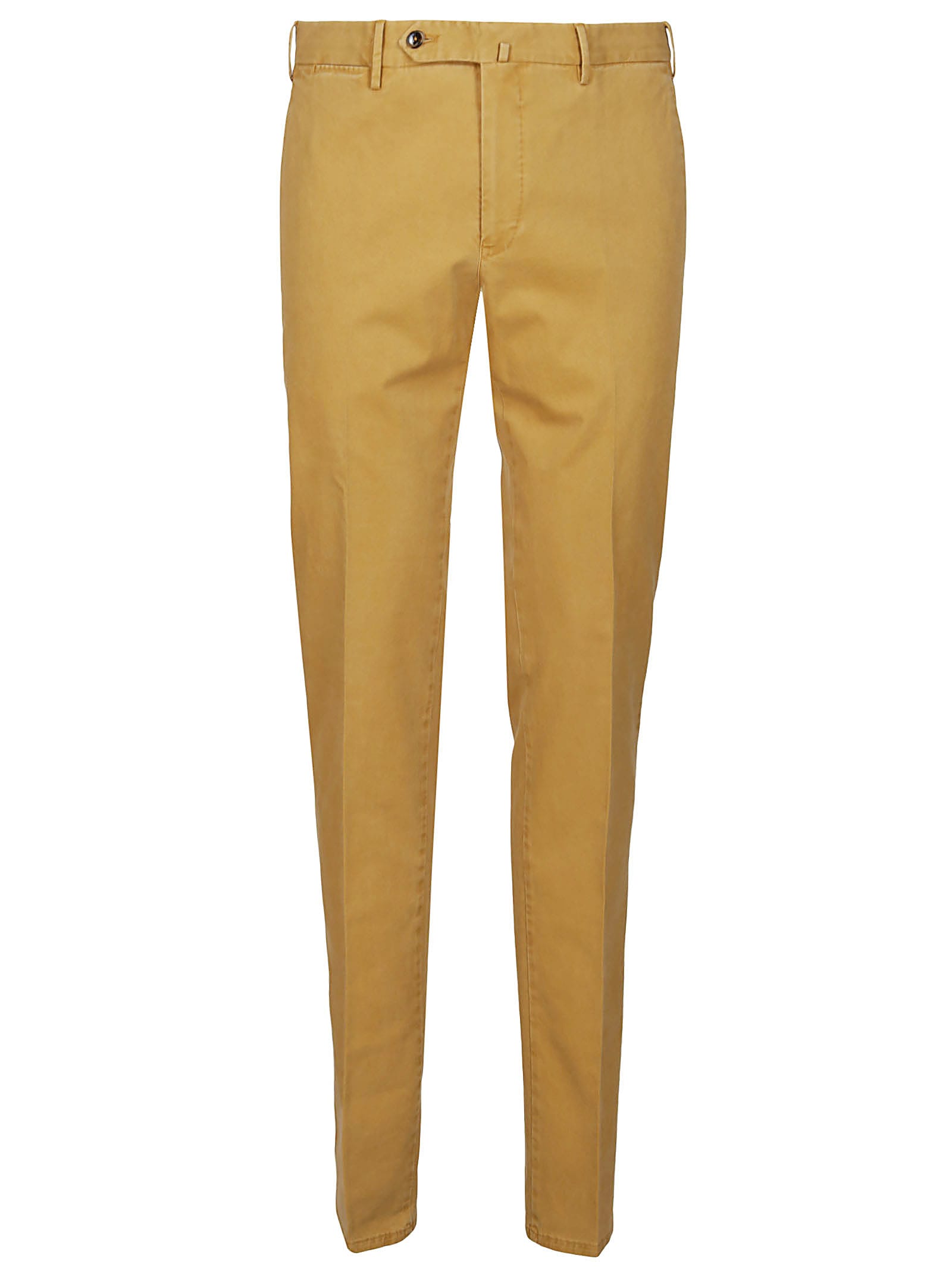 PT01 Senape Yellow Cotton Trousers
