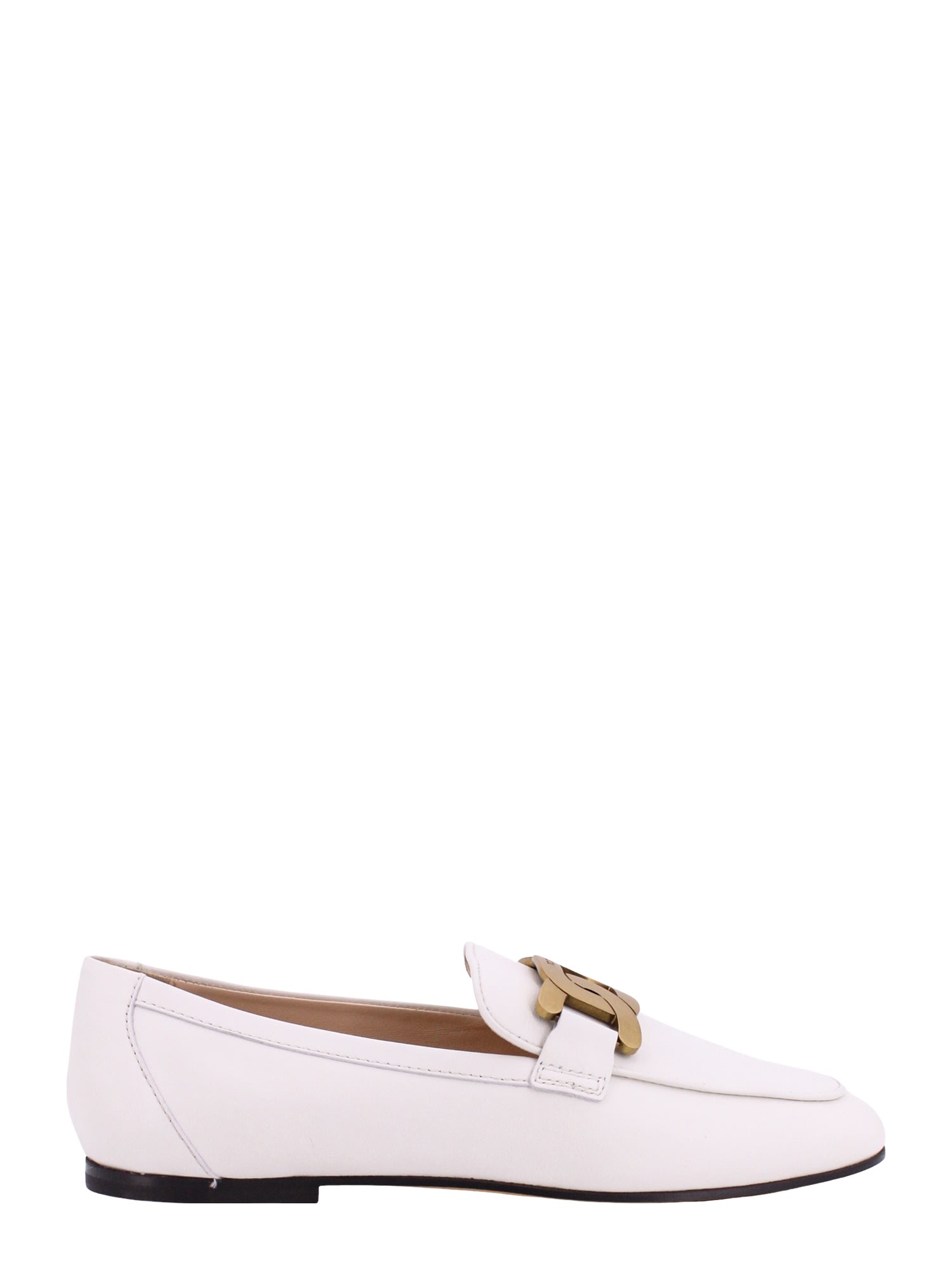 Shop Tod's Loafer In Bianco