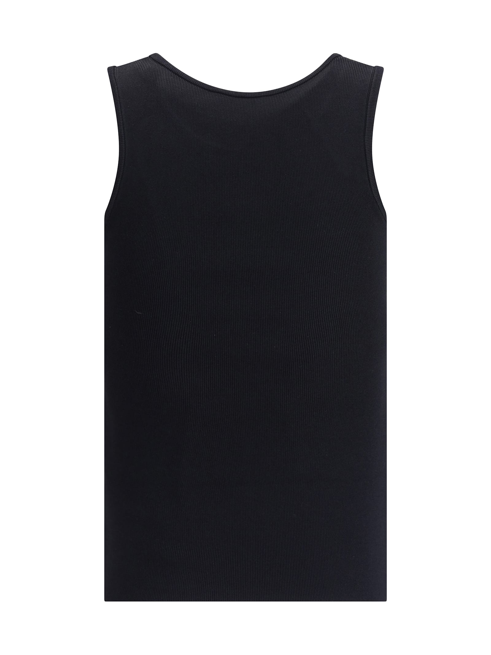 Balenciaga Women Logo Tank Top In Blue