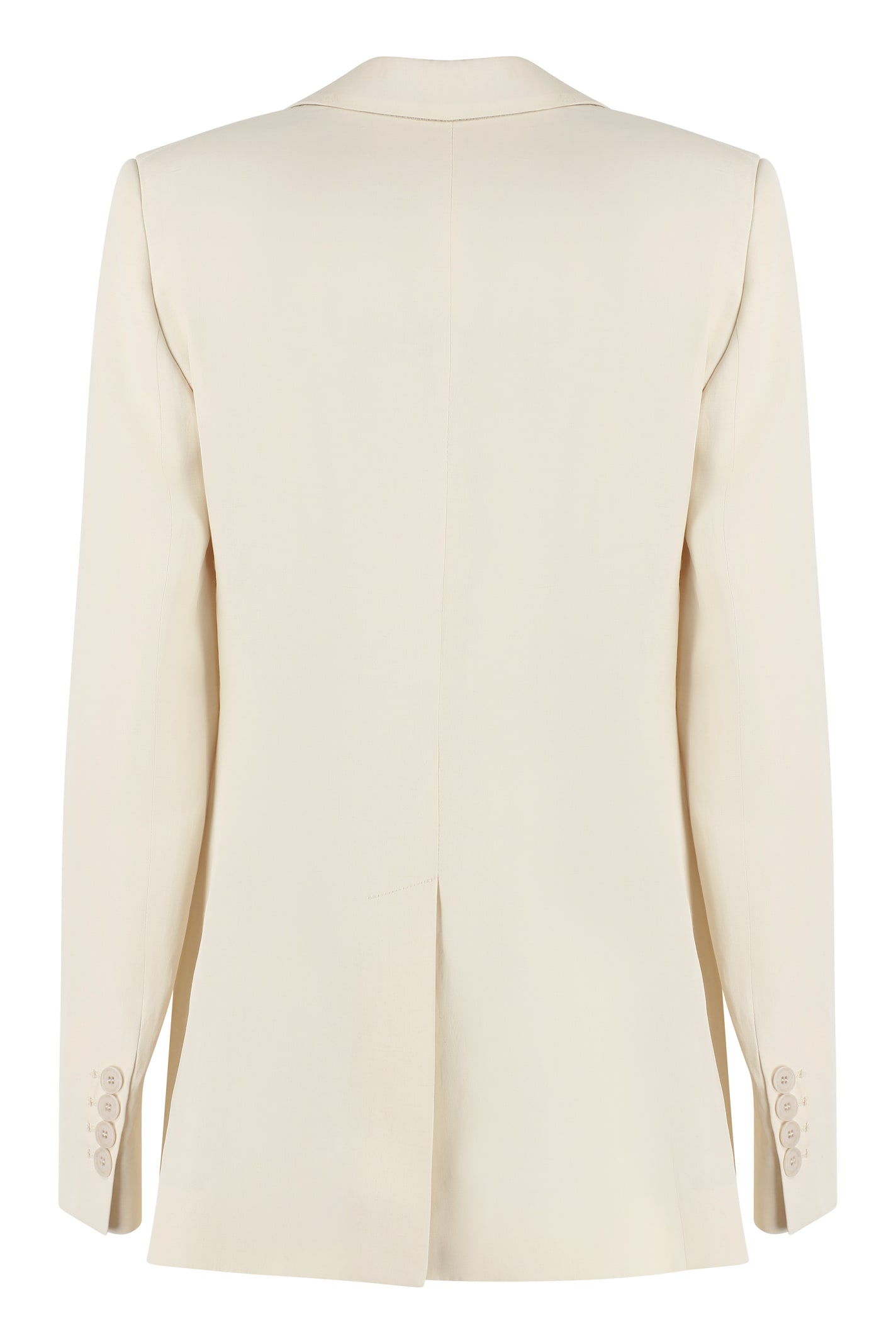 Shop Stella Mccartney Single-breasted One Button Jacket In Panna