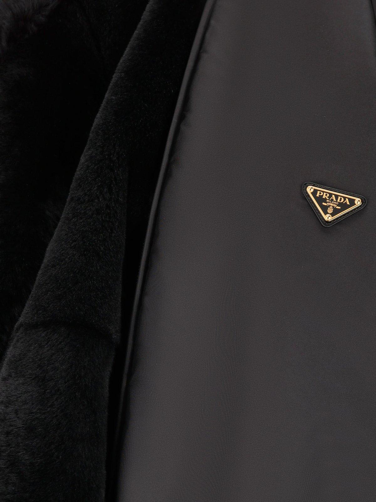 Shop Prada Zip-up Reversible Jacket In Nero