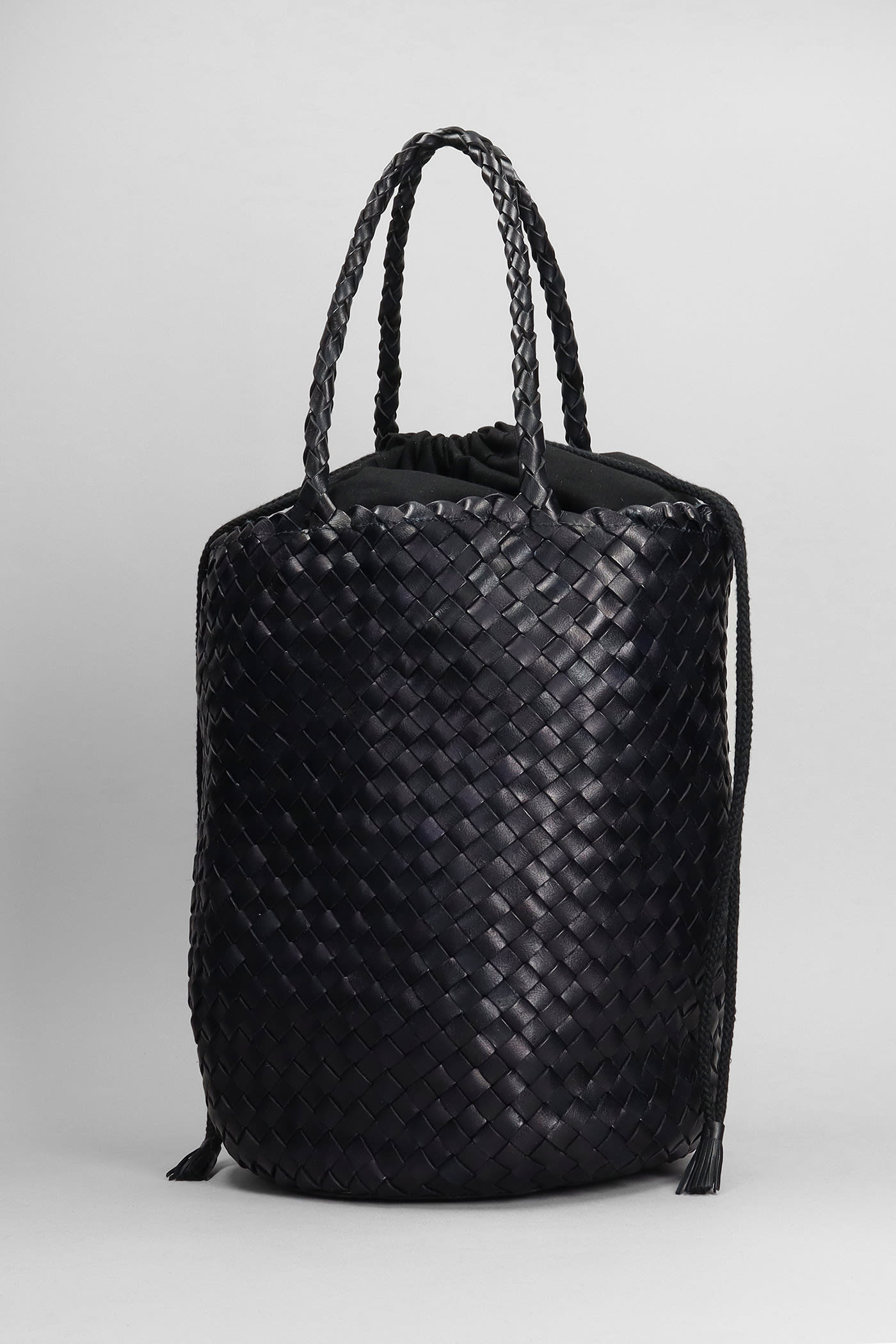 Shop Dragon Diffusion Jacky Bucket Hand Bag In Black Leather