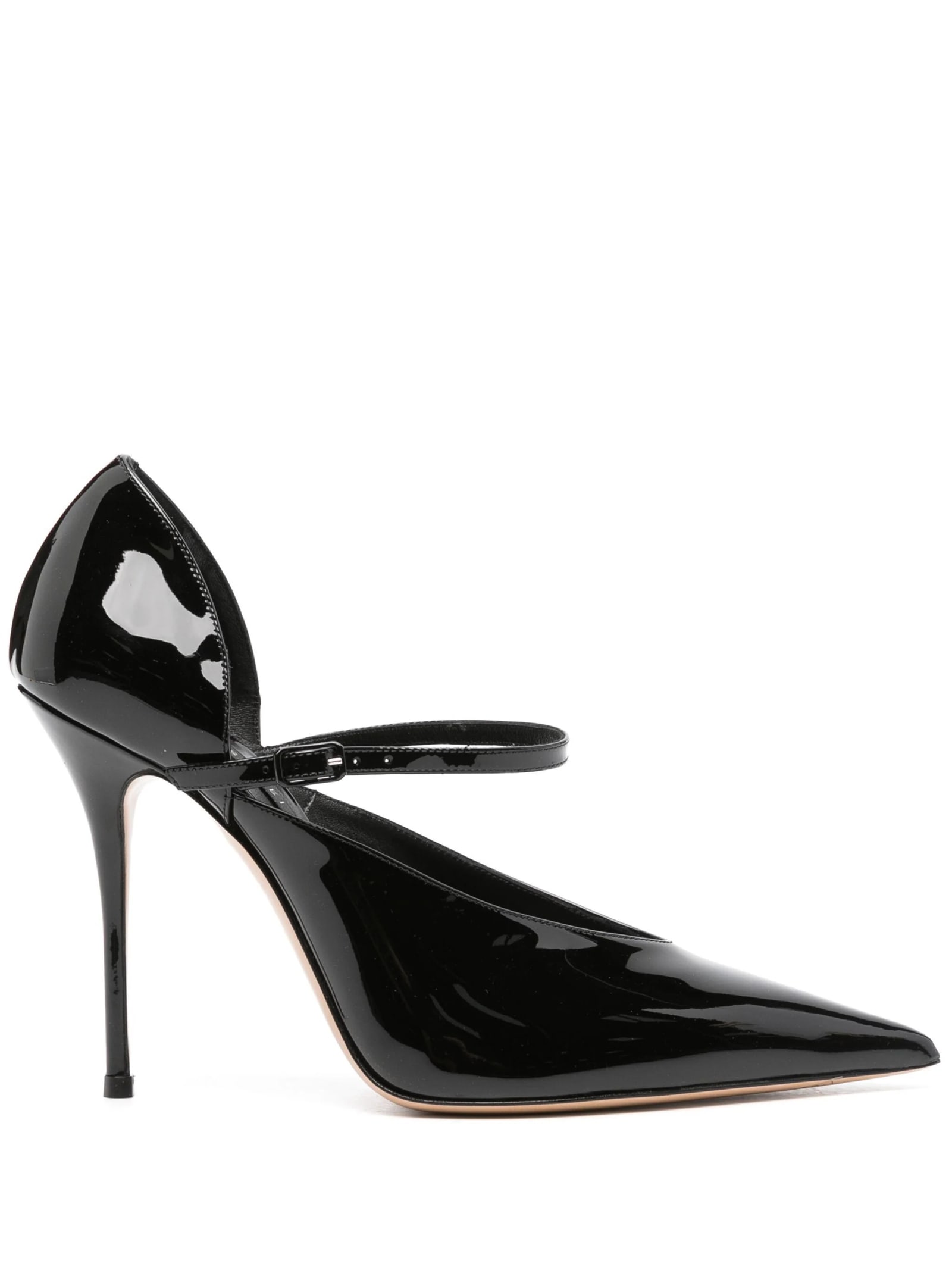 Shop Casadei Scarlet Jolly Pumps In Black Patent Leather