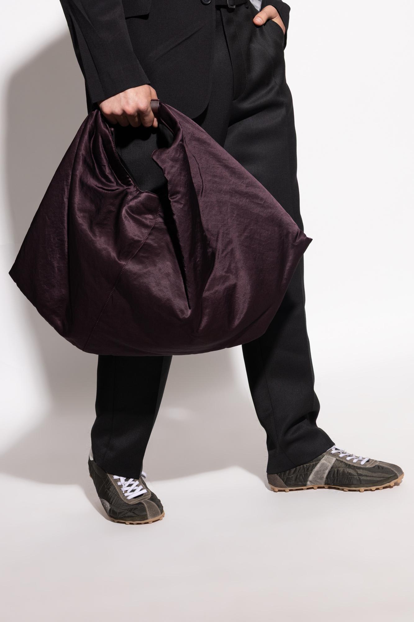 Mm6 Maison Margiela Japanese Draped Shoulder Bag In Brown