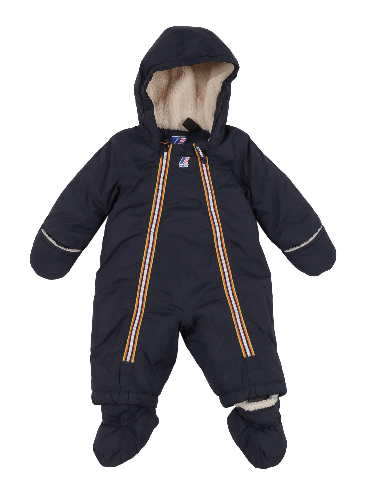 K-way E. Le Vrai 4.0 Snotty Orsetto Down Jacket In Blue