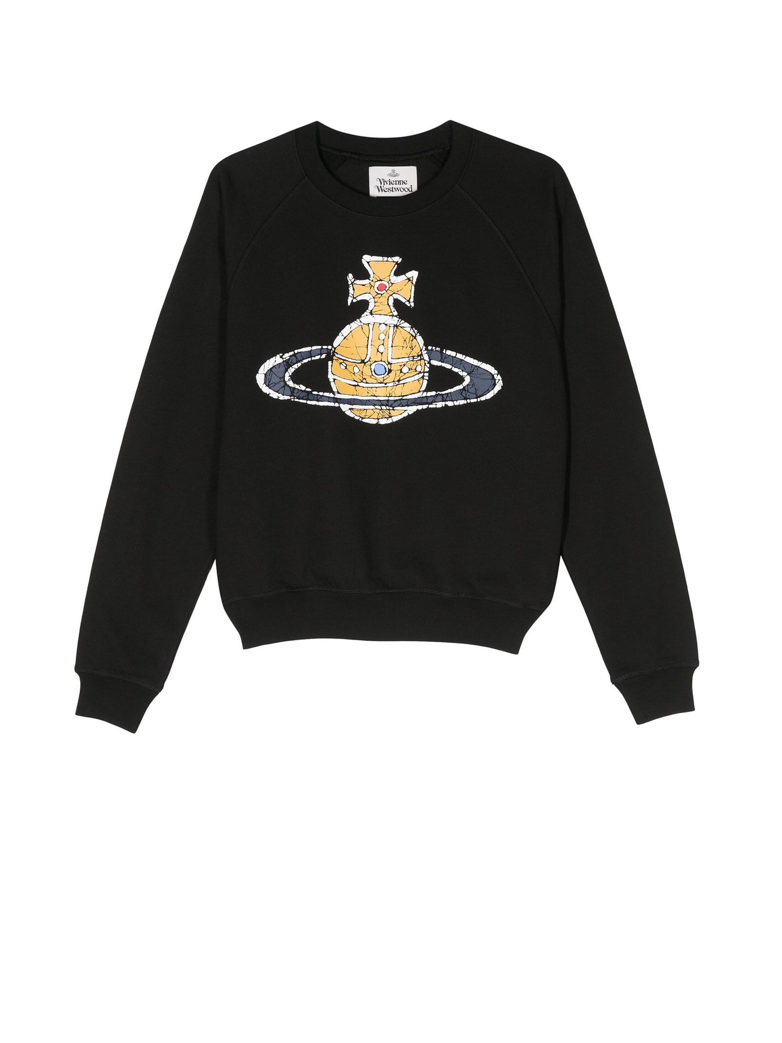 Vivienne Westwood Black Crewneck Sweatshirt With Print
