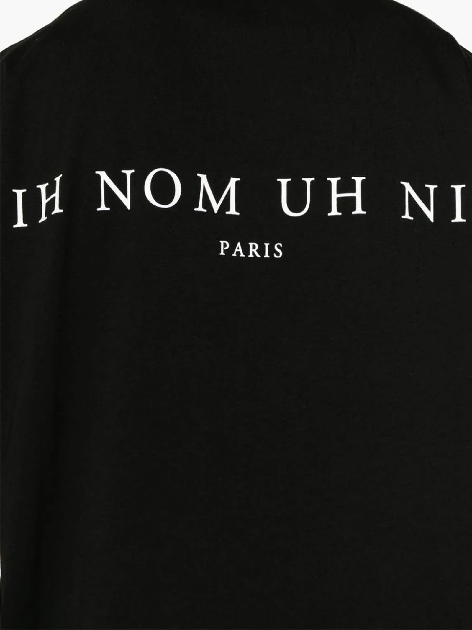 Shop Ih Nom Uh Nit Black Cotton T-shirt