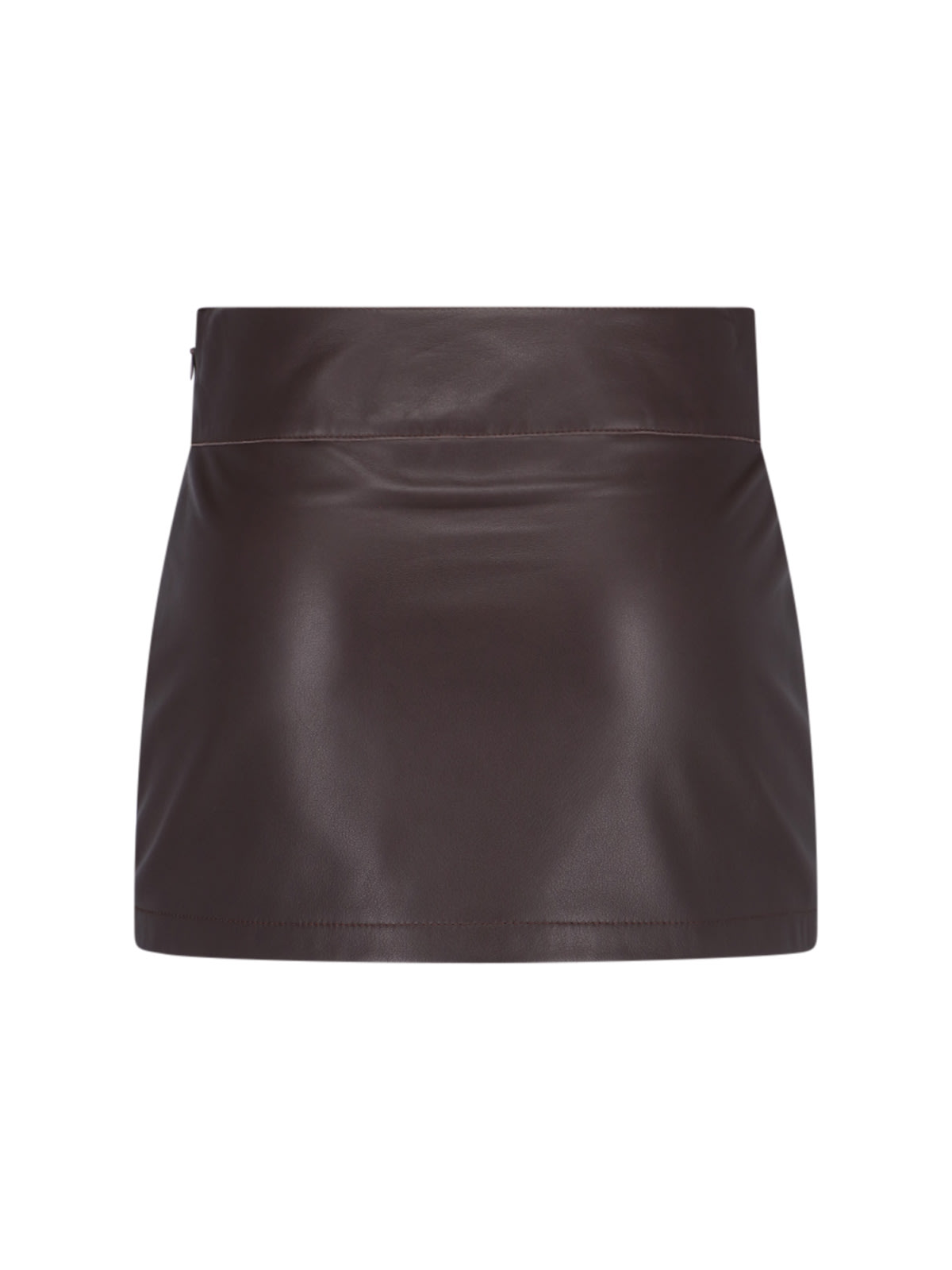 Shop Diesel L-dixy Logo Mini Skirt In Brown