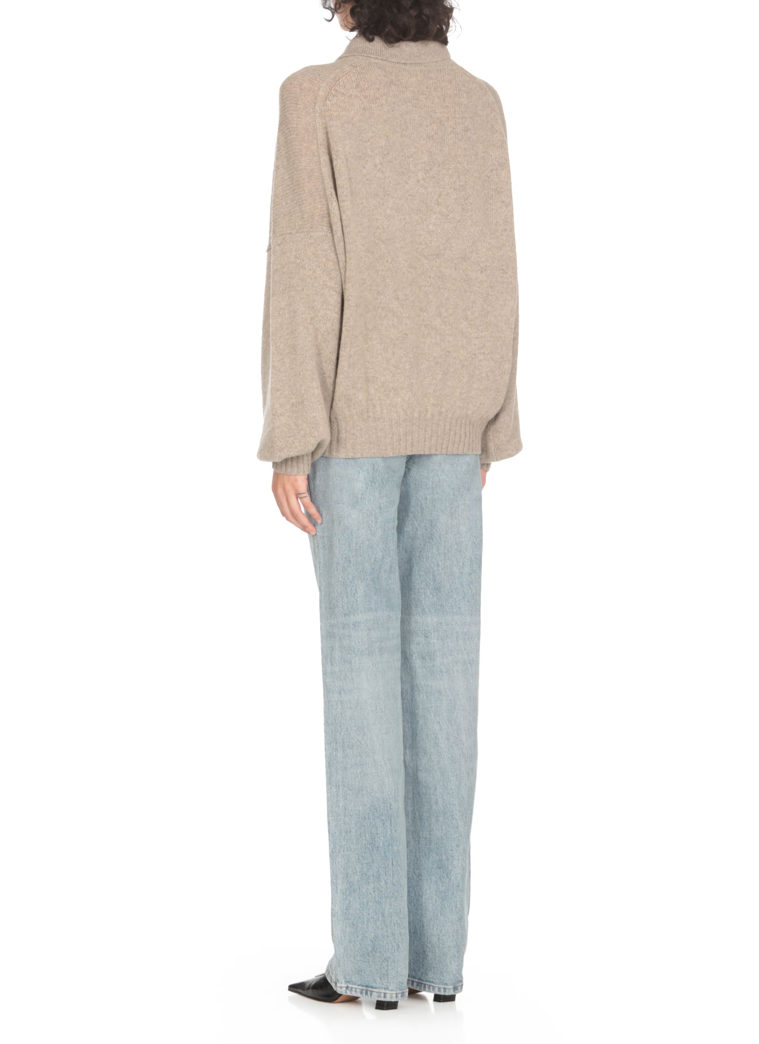 Shop Khaite Rene Sweater In Beige