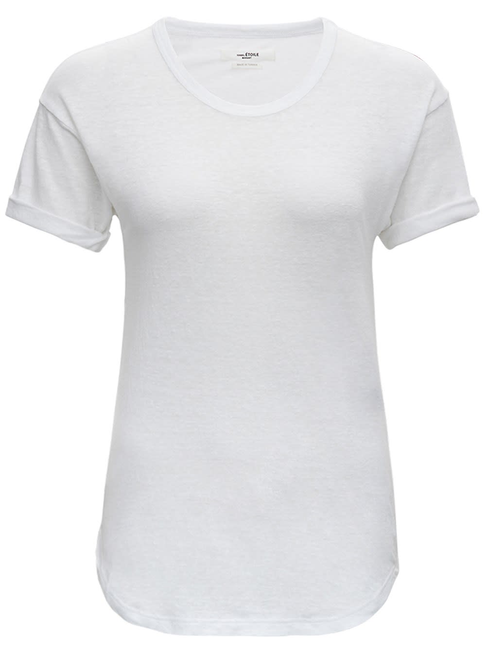 Isabel Marant Étoile Koldi White Linen T-shirt