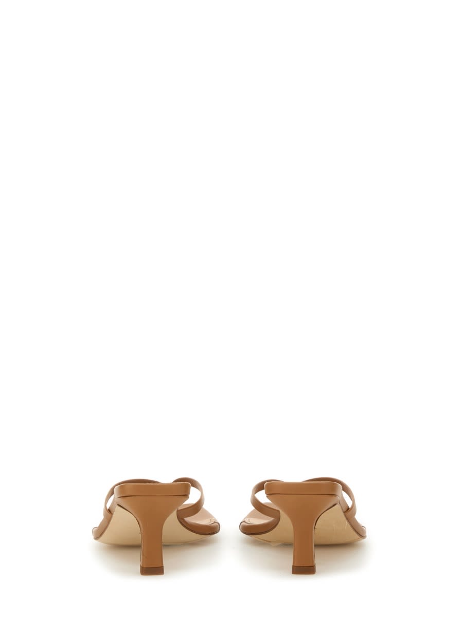Aeyde 50mm Wilda Sandals In Beige