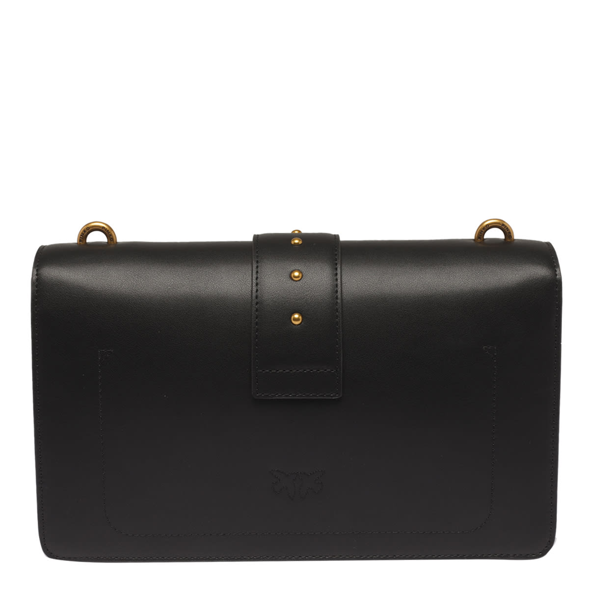 Shop Pinko Love One Classic Crossbody Bag In Black