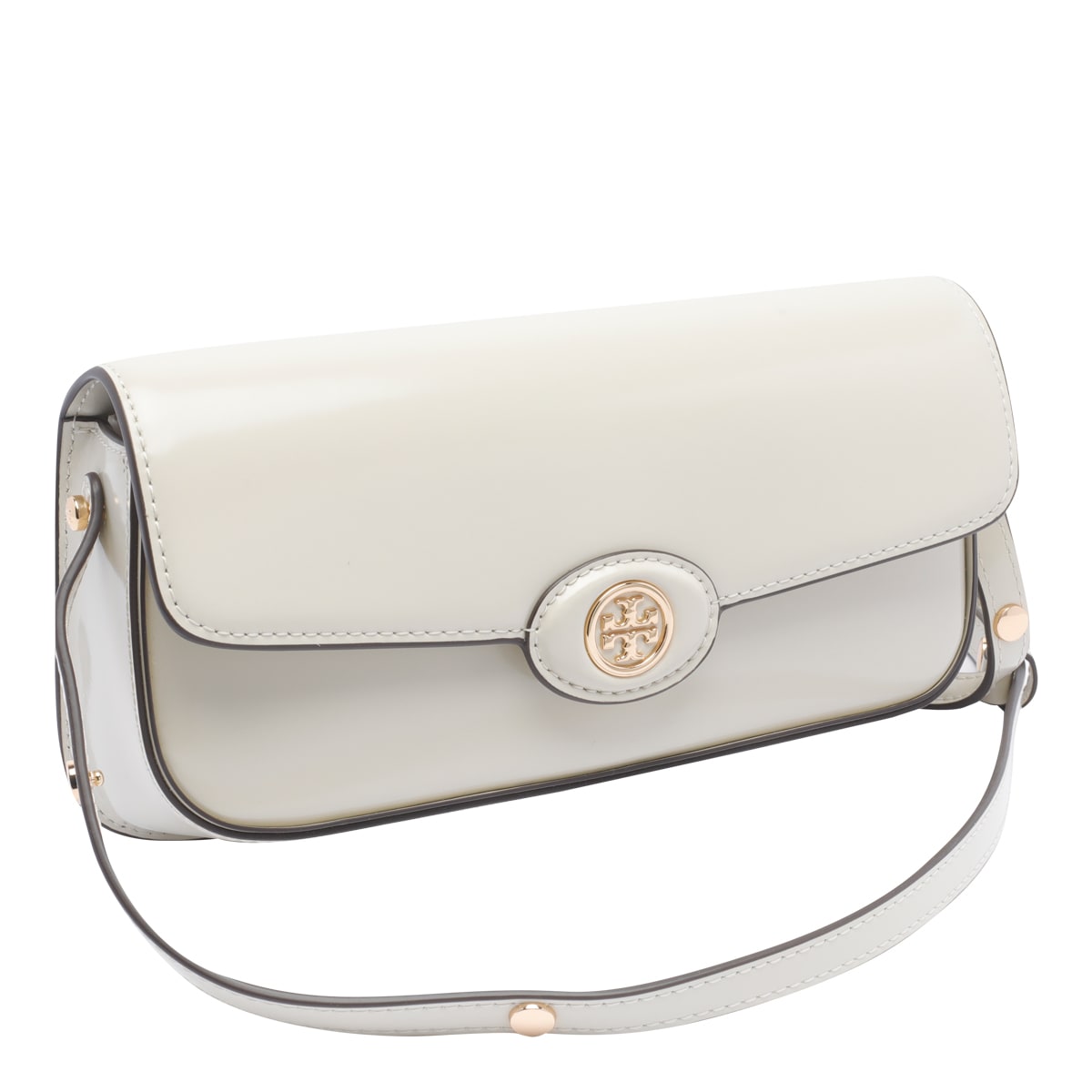 Tory Burch Robinson Shoulder Bag In White