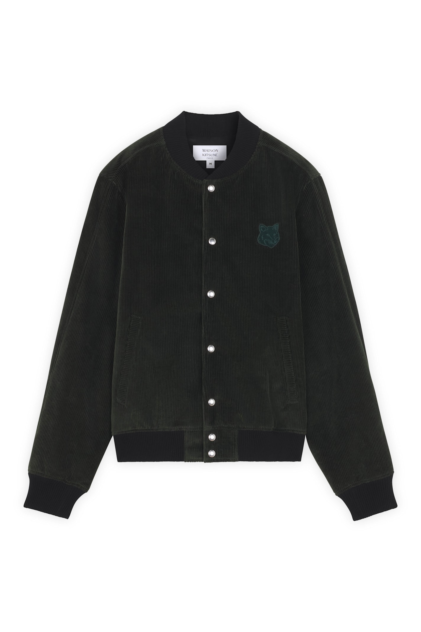 Shop Maison Kitsuné Teddy Blouson In Ranger Green