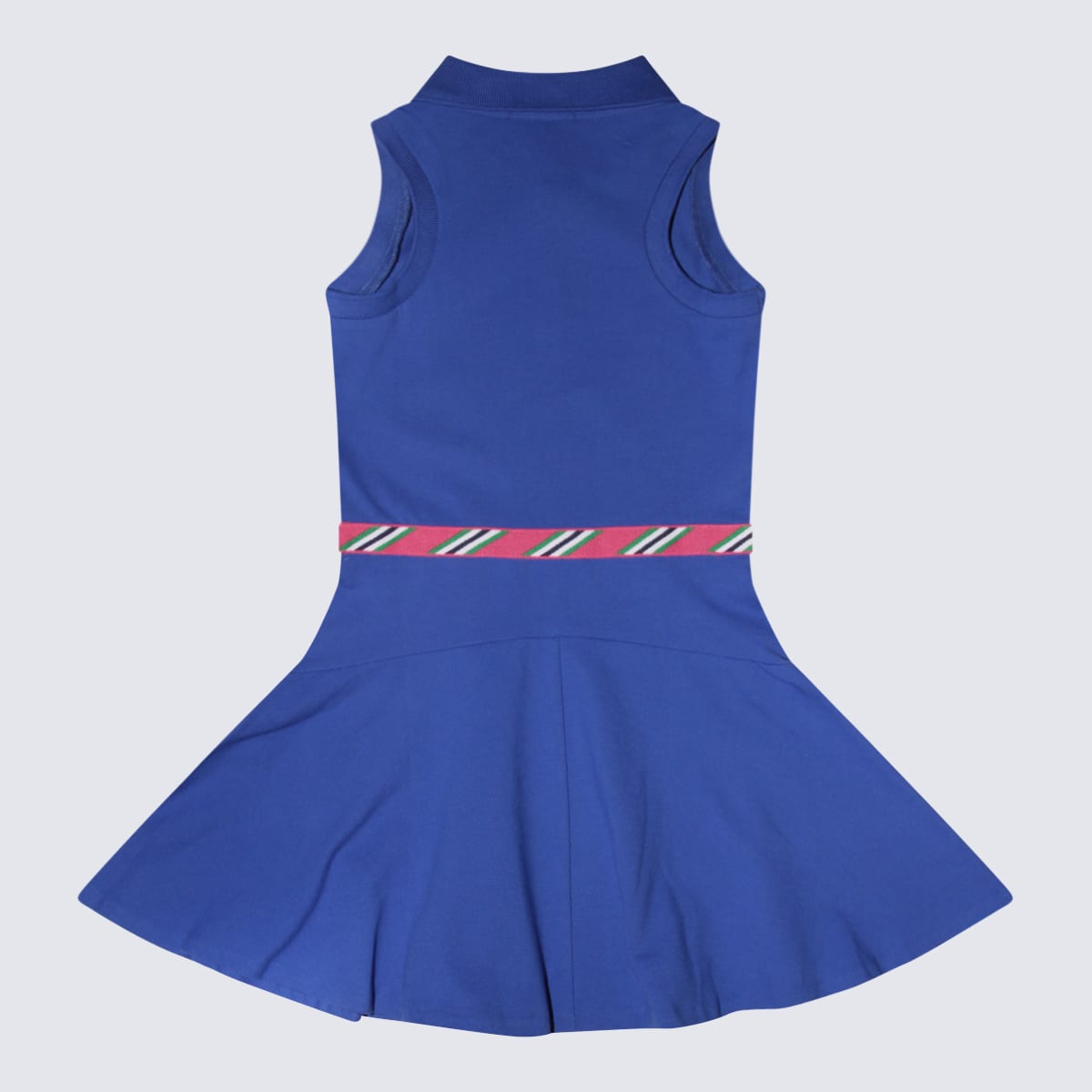 Polo Ralph Lauren Kids' Blue Iris Cotton Polo Dress