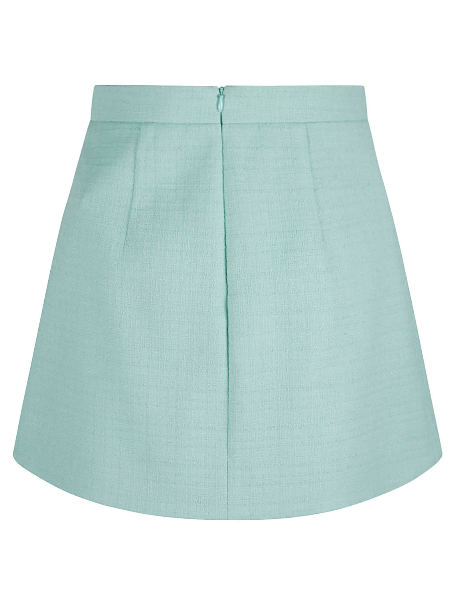 Shop Patou Iconic Mini Skirt In Green