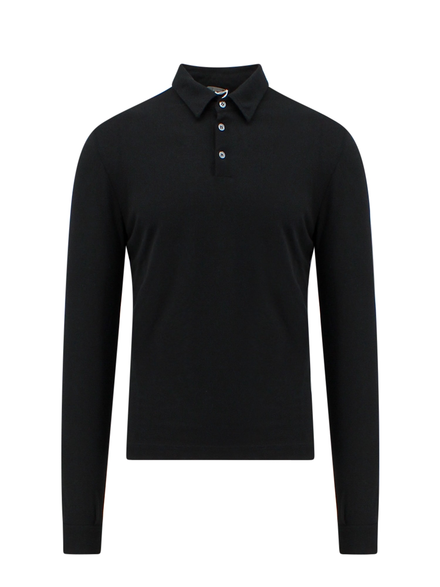 Shop Zanone Polo Shiert  In Black