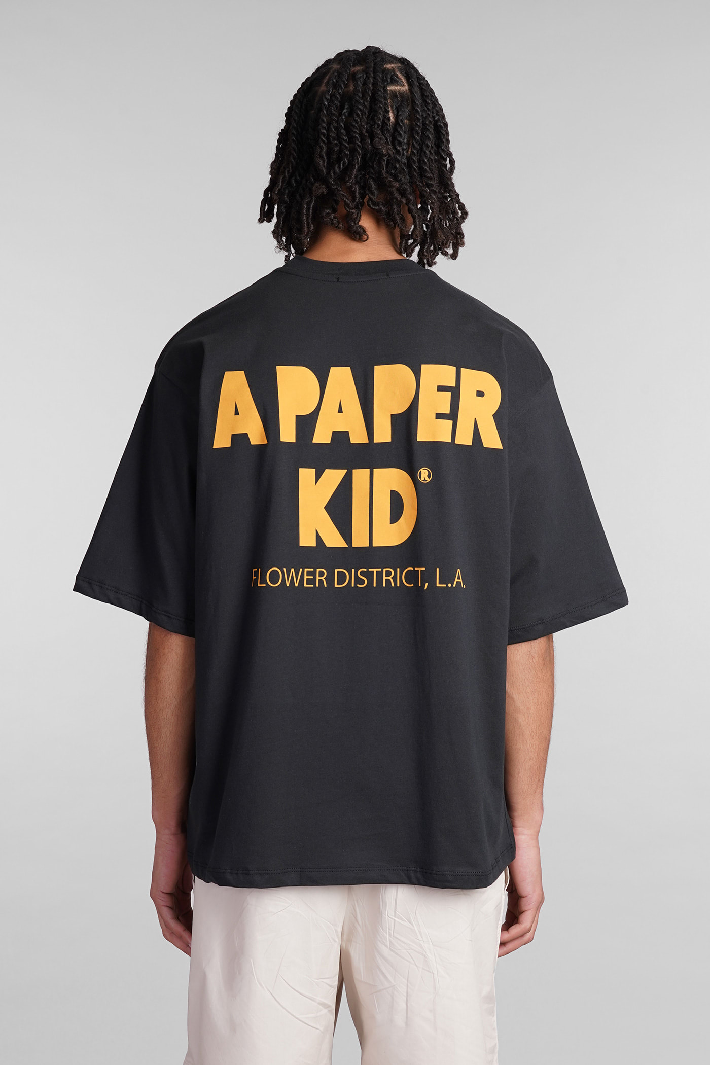 Shop A Paper Kid T-shirt In Black Cotton