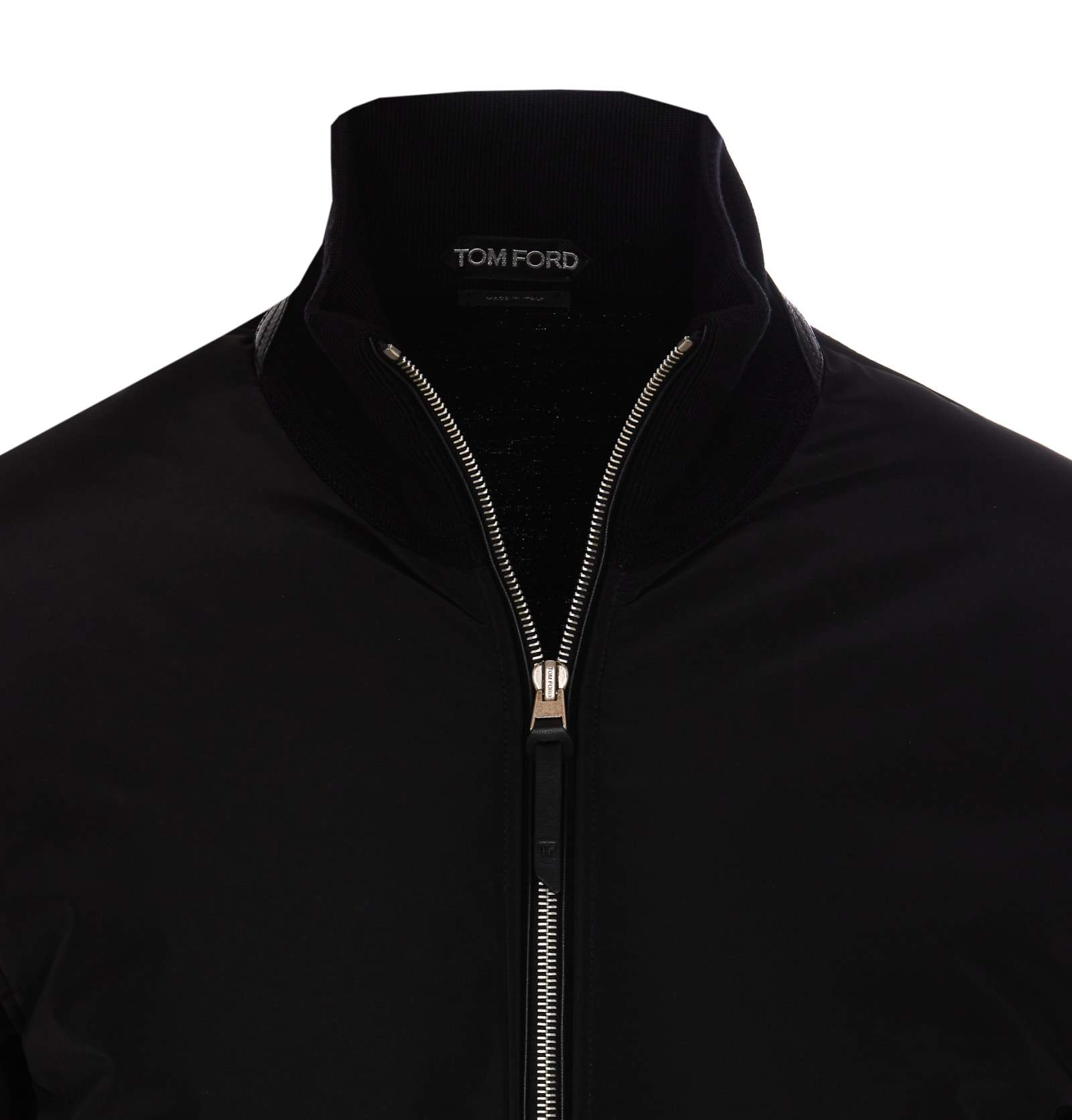 Shop Tom Ford Zipped Sweatshirt In Black