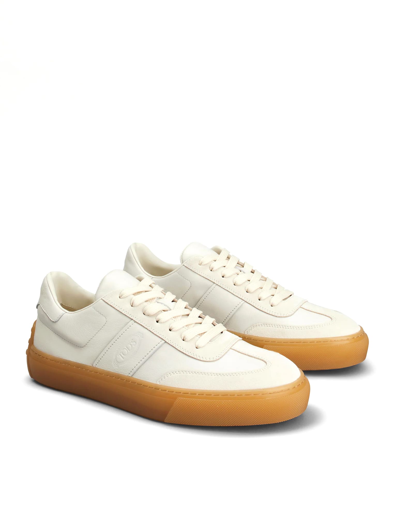 Shop Tod's Sneakers In Milk White