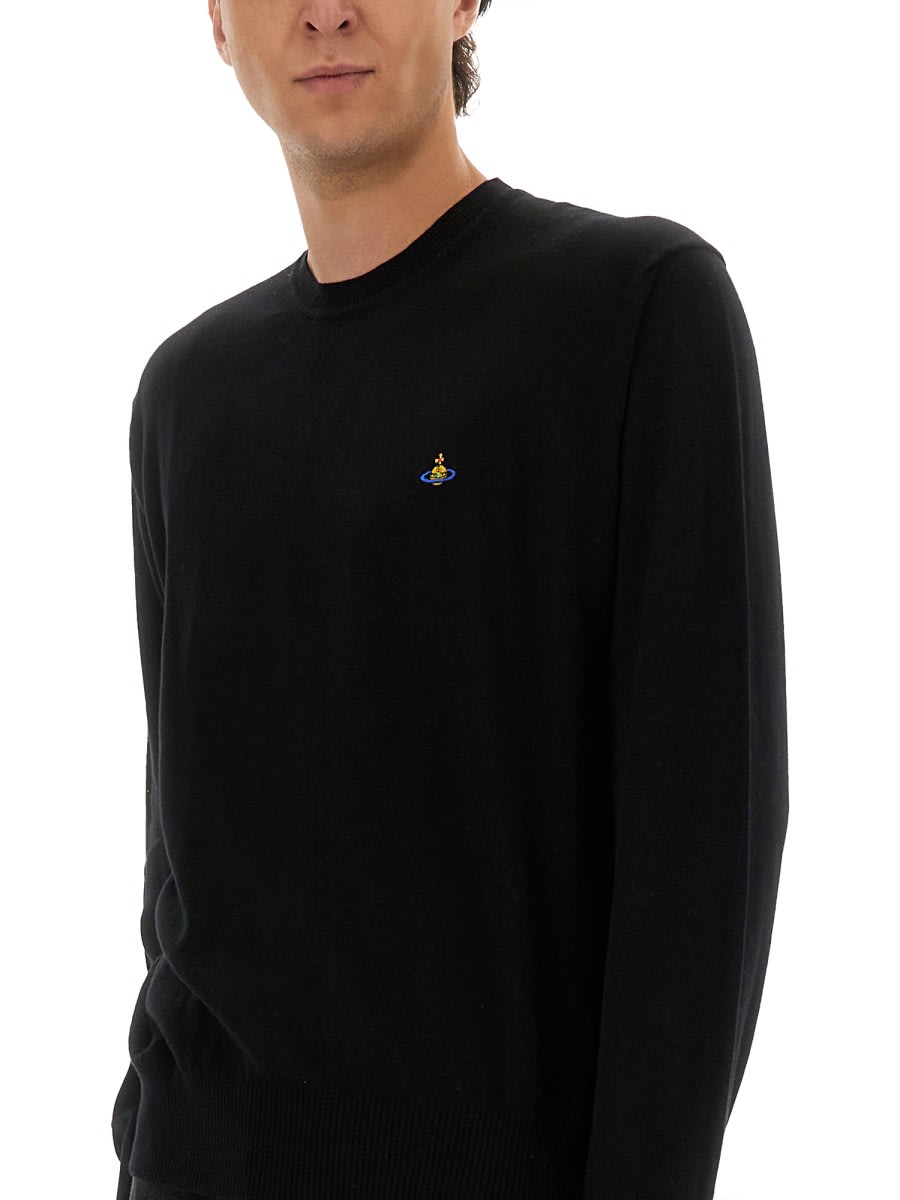 Vivienne Westwood Alex Jersey With Logo In Black